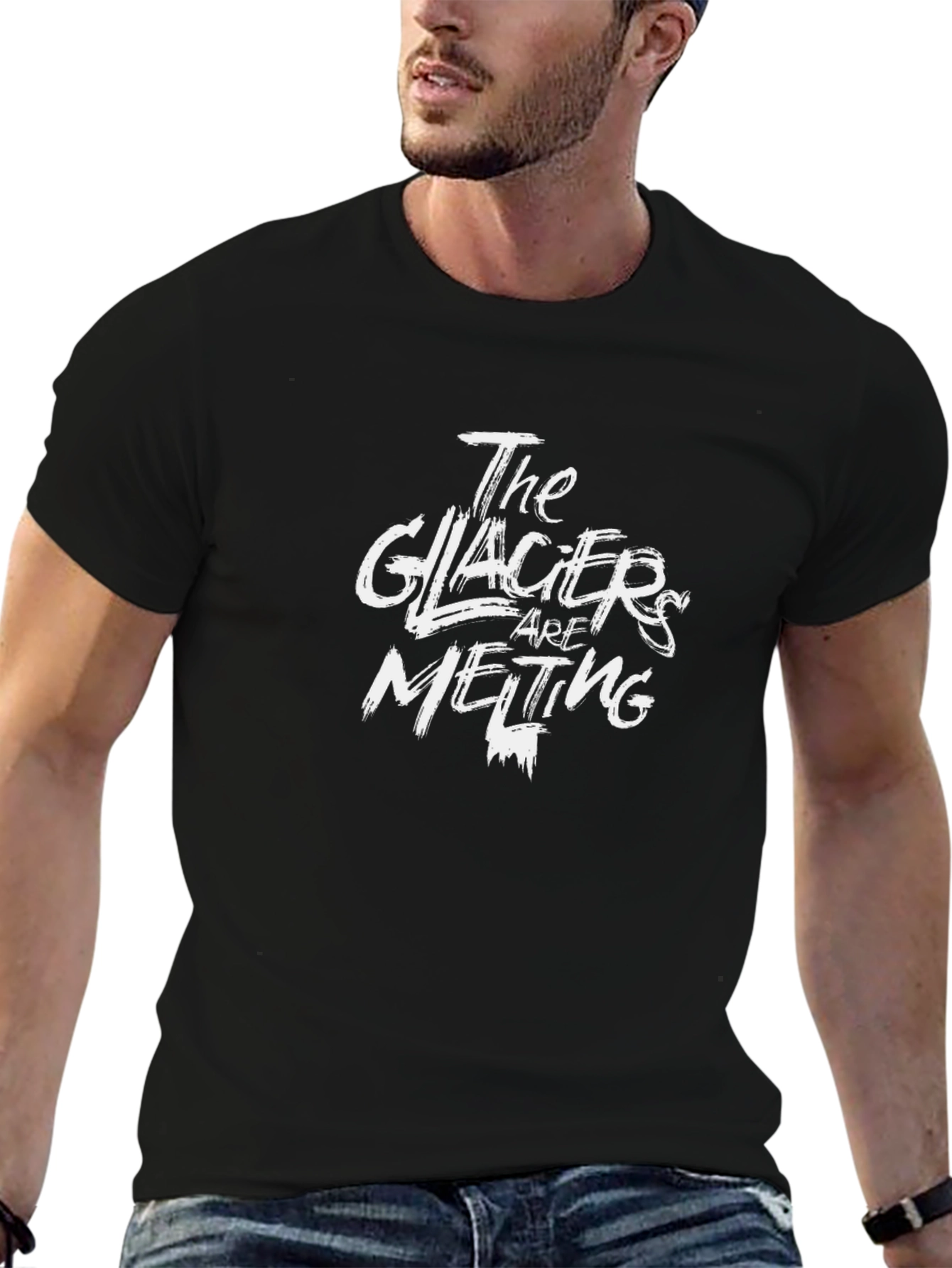 The Glaciers are Melting Graphic Tee - Black