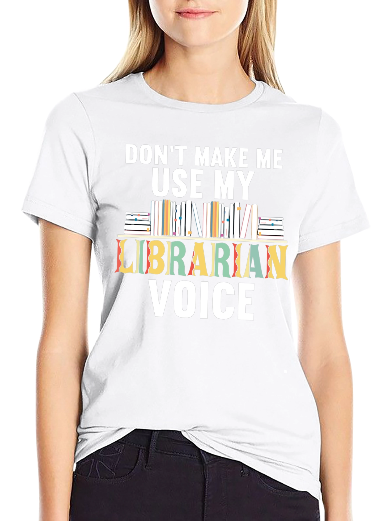 Librarian Voice T-Shirt - Book Lovers Tee