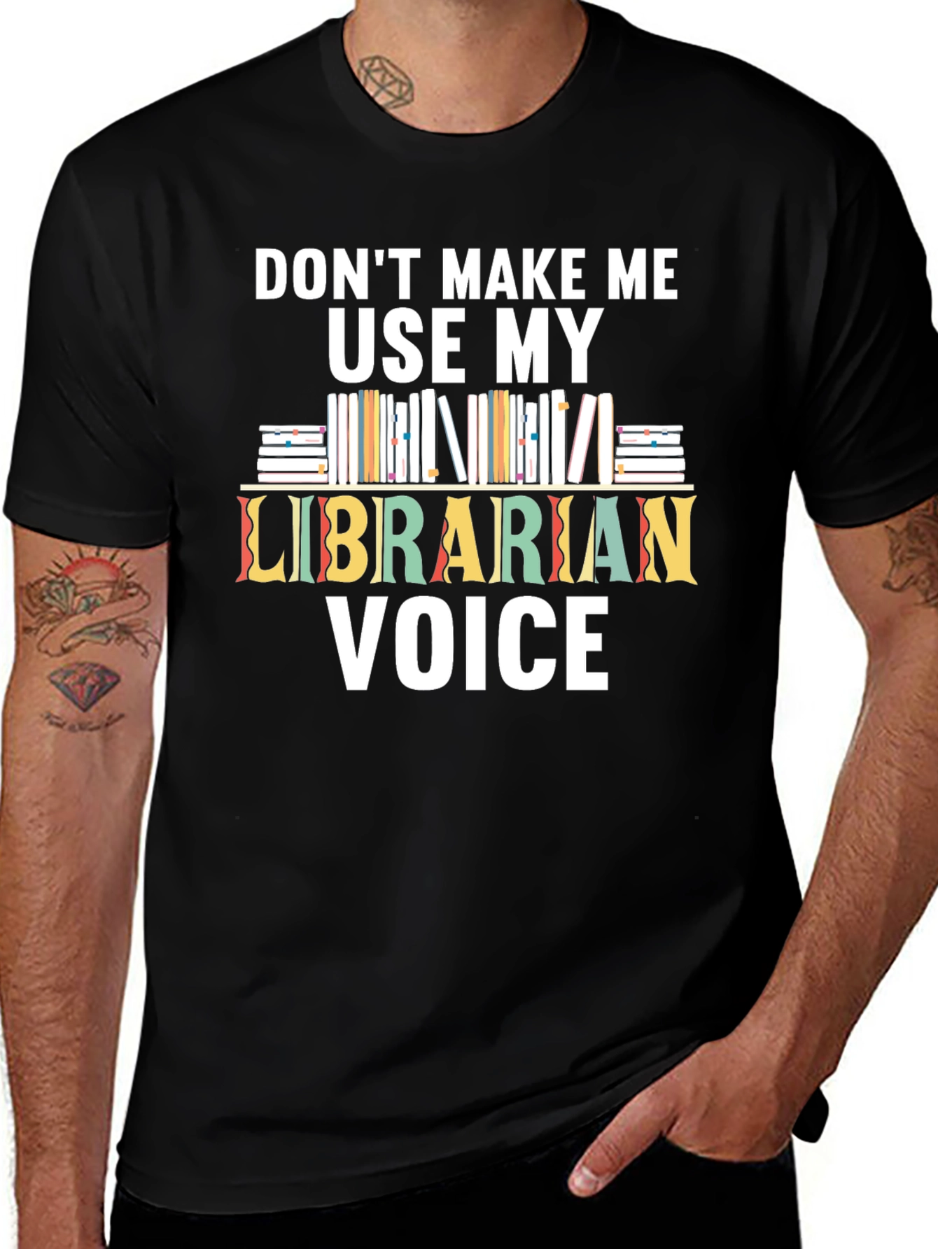 Librarian Voice T-Shirt - Book Lovers Tee
