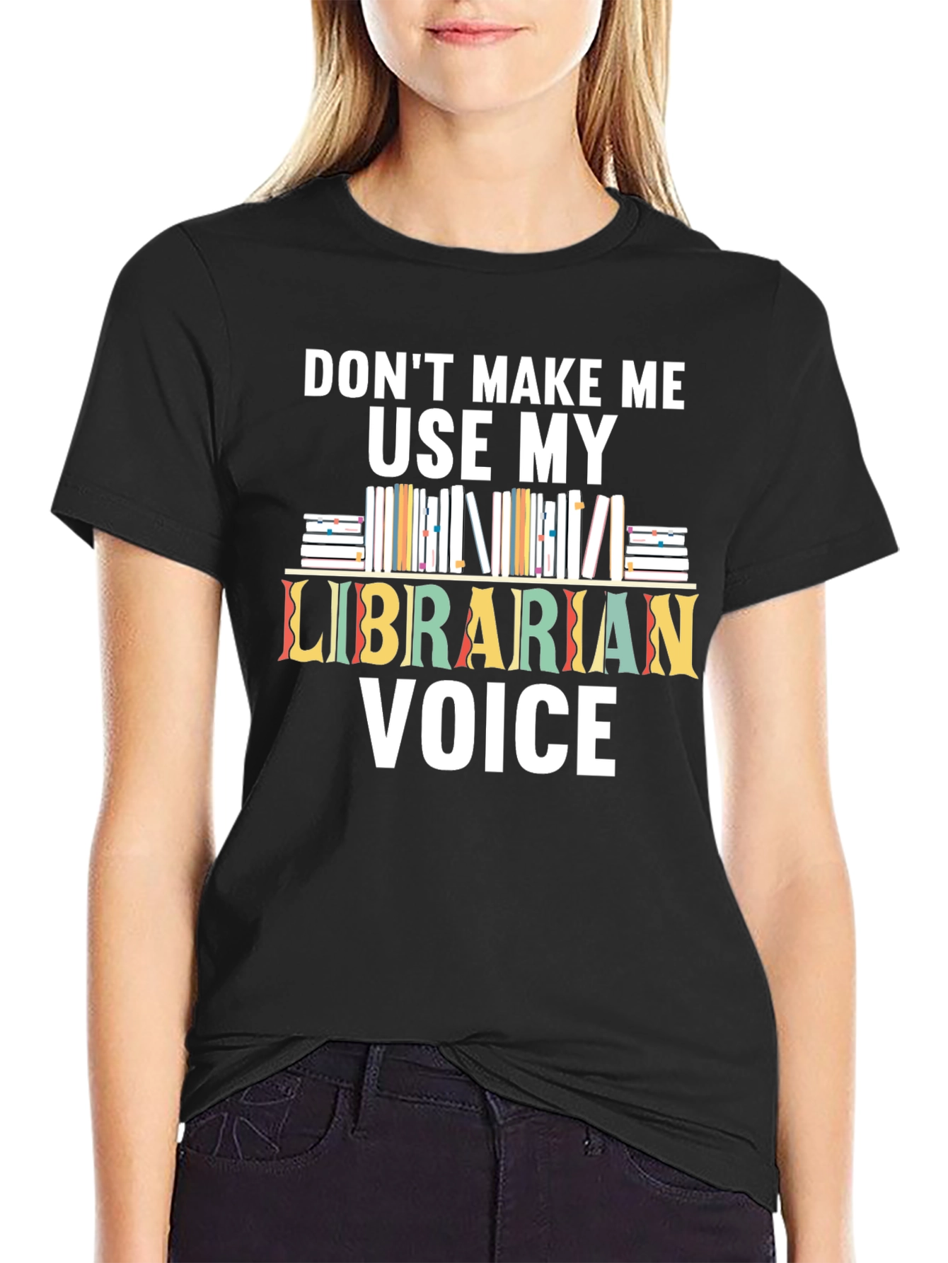 Librarian Voice T-Shirt - Book Lovers Tee