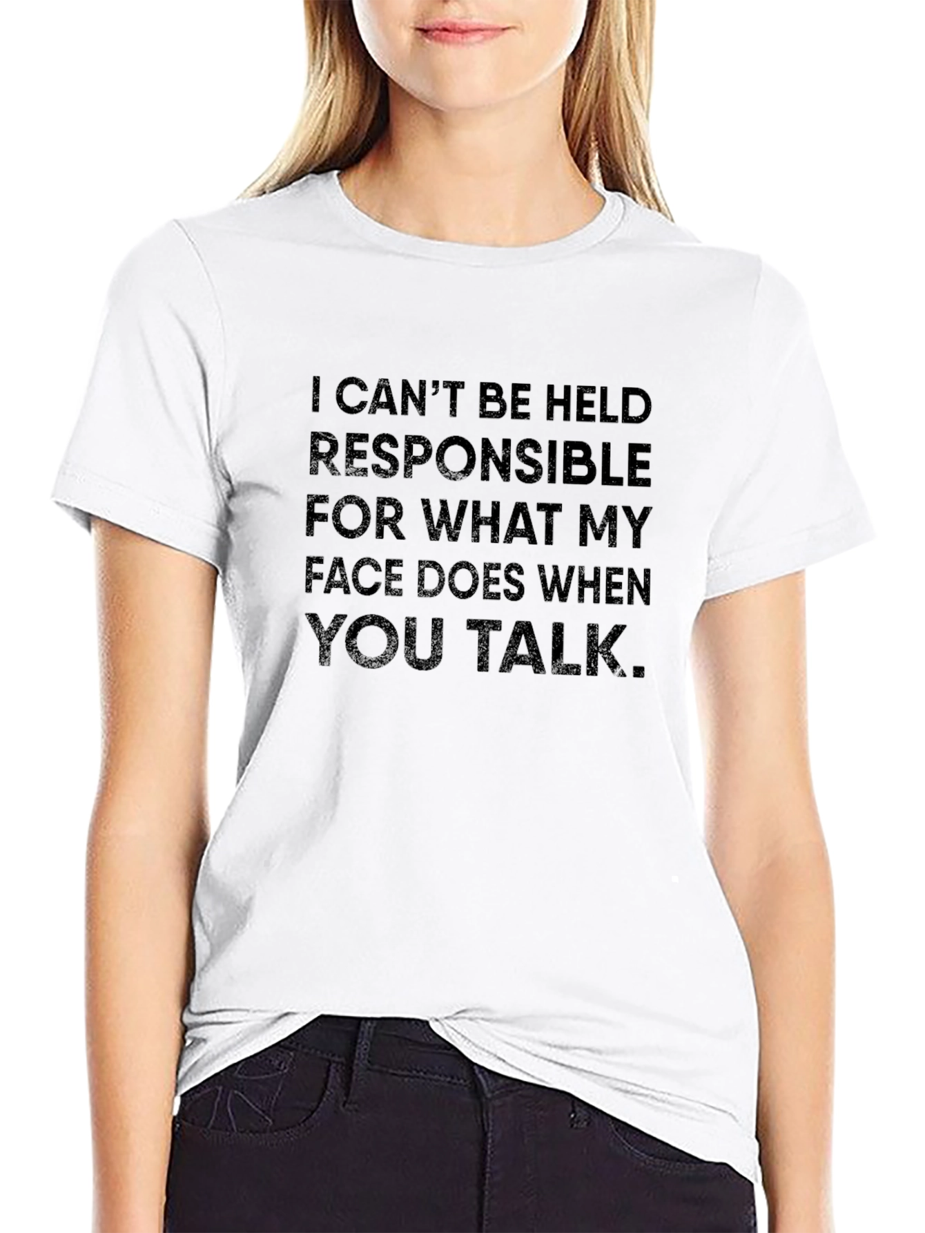 Funny Sarcastic Graphic Tee - Face Reaction T-Shirt