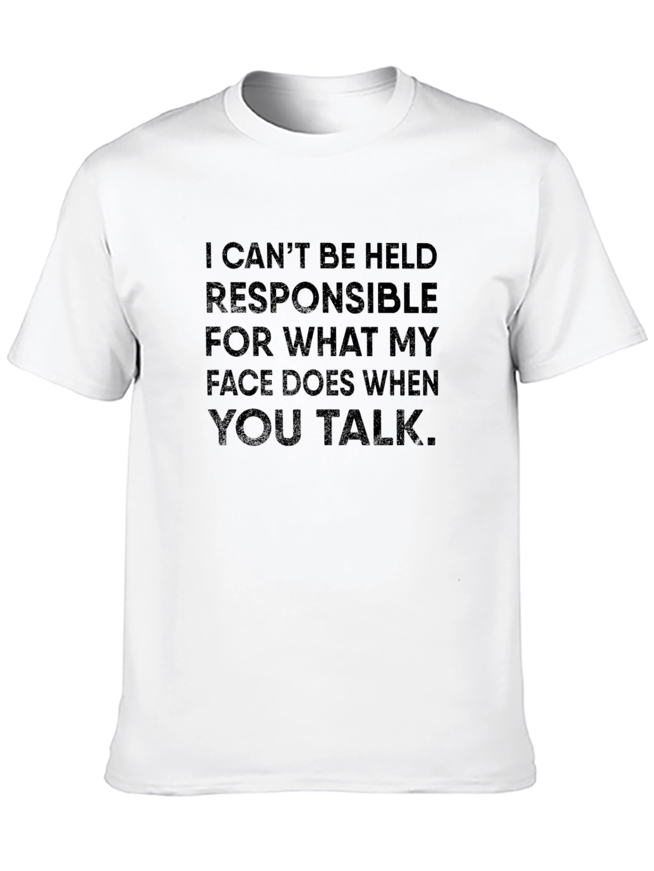 Funny Sarcastic Graphic Tee - Face Reaction T-Shirt
