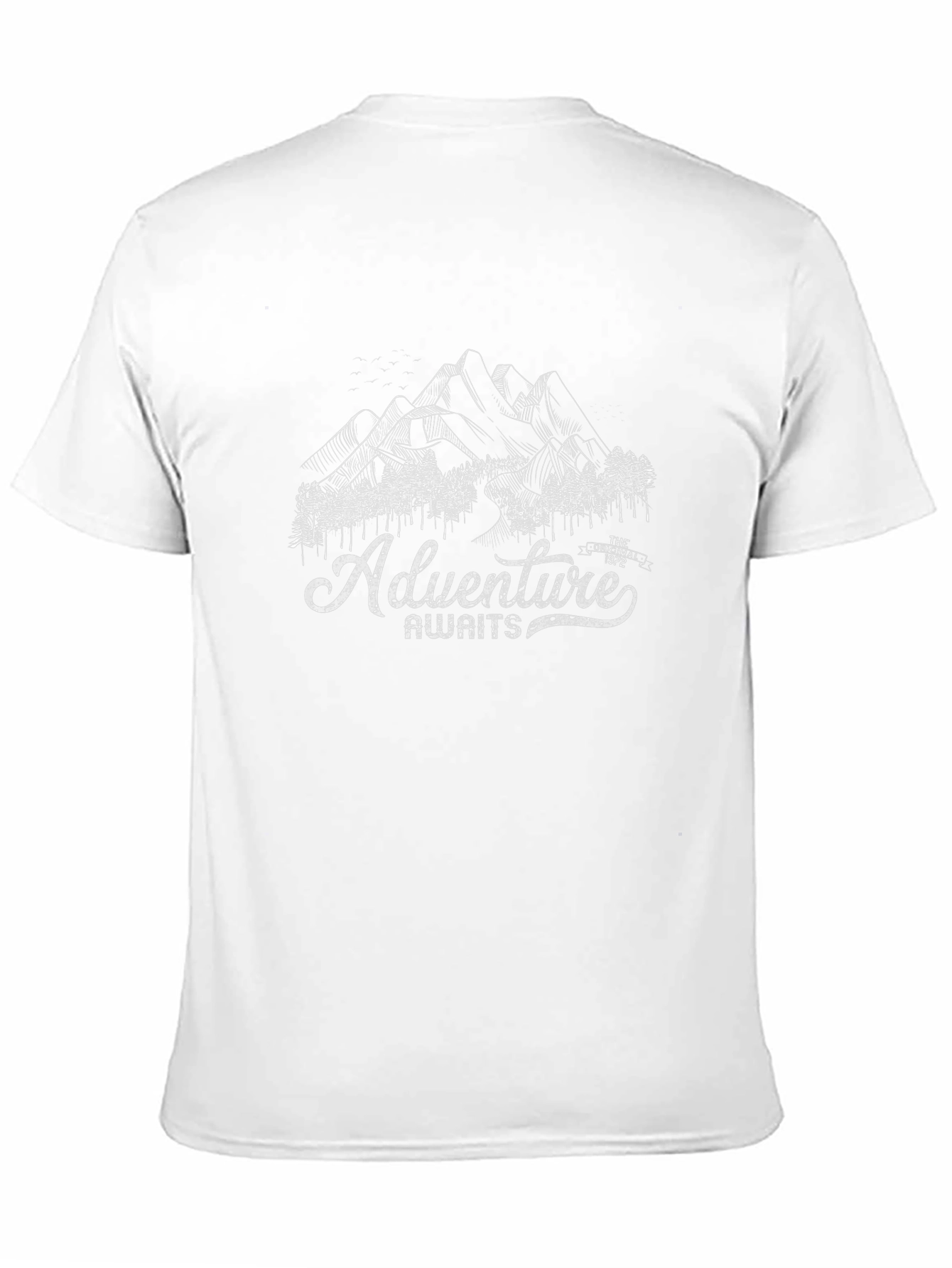 Adventure Awaits Graphic T-Shirt - Mountain Design