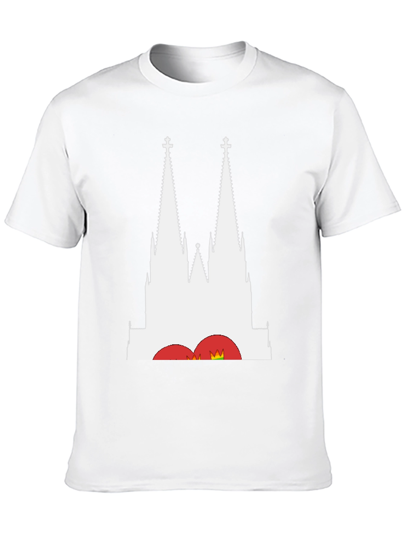 Cologne Cathedral Graphic Tee - Black Cotton T-Shirt
