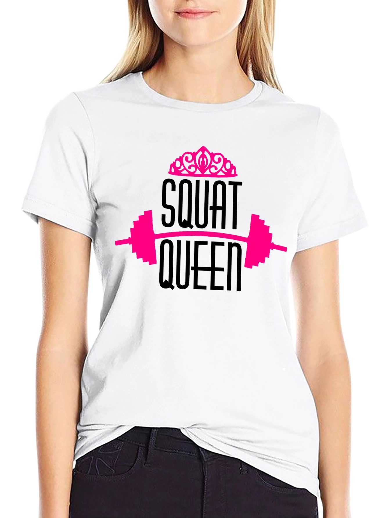 Squat Queen Graphic Tee - Black