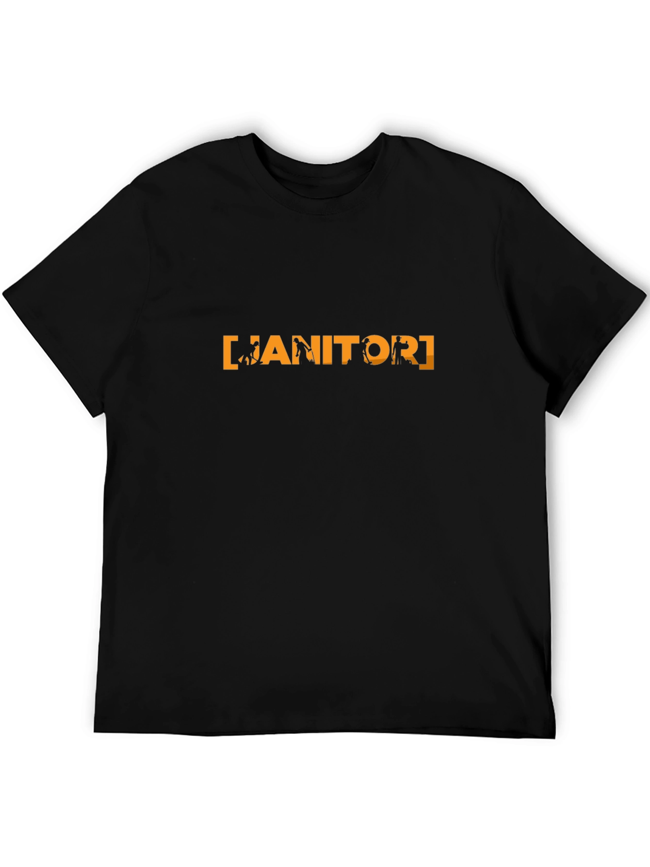 Janitor Graphic Tee - Novelty Crew Neck T-Shirt