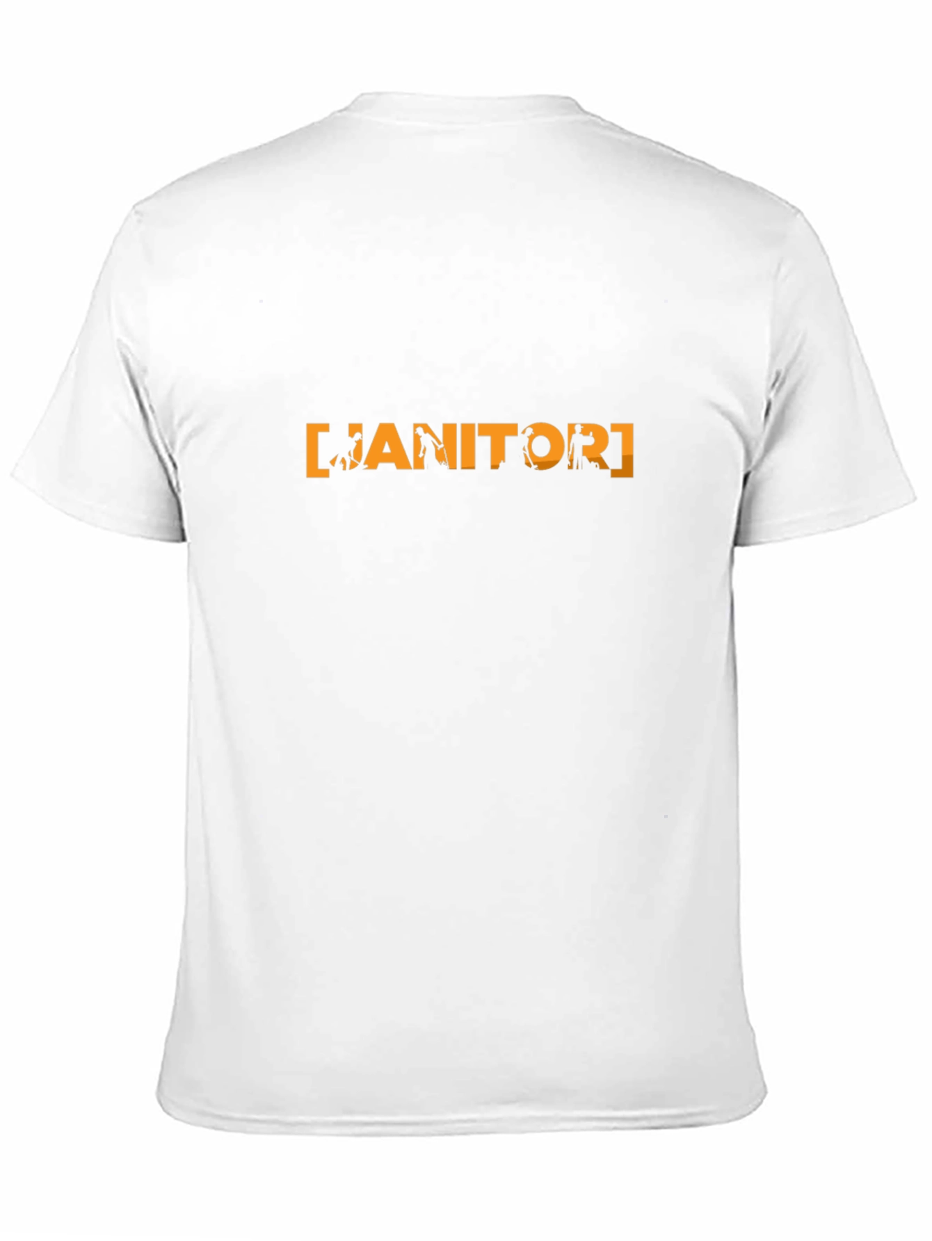 Janitor Graphic Tee - Novelty Crew Neck T-Shirt