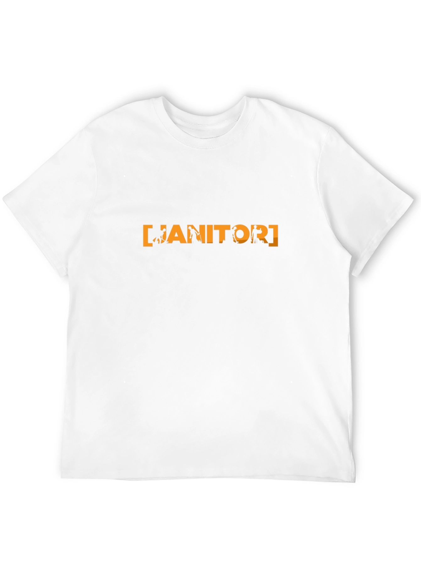 Janitor Graphic Tee - Novelty Crew Neck T-Shirt