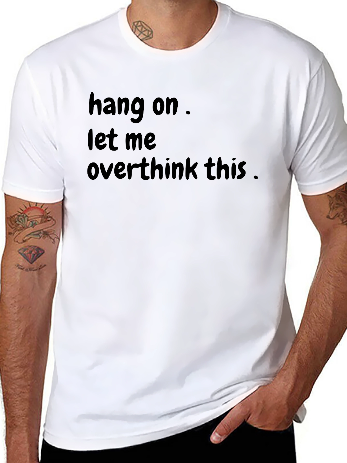 Hang On Let Me Overthink This Black T-Shirt