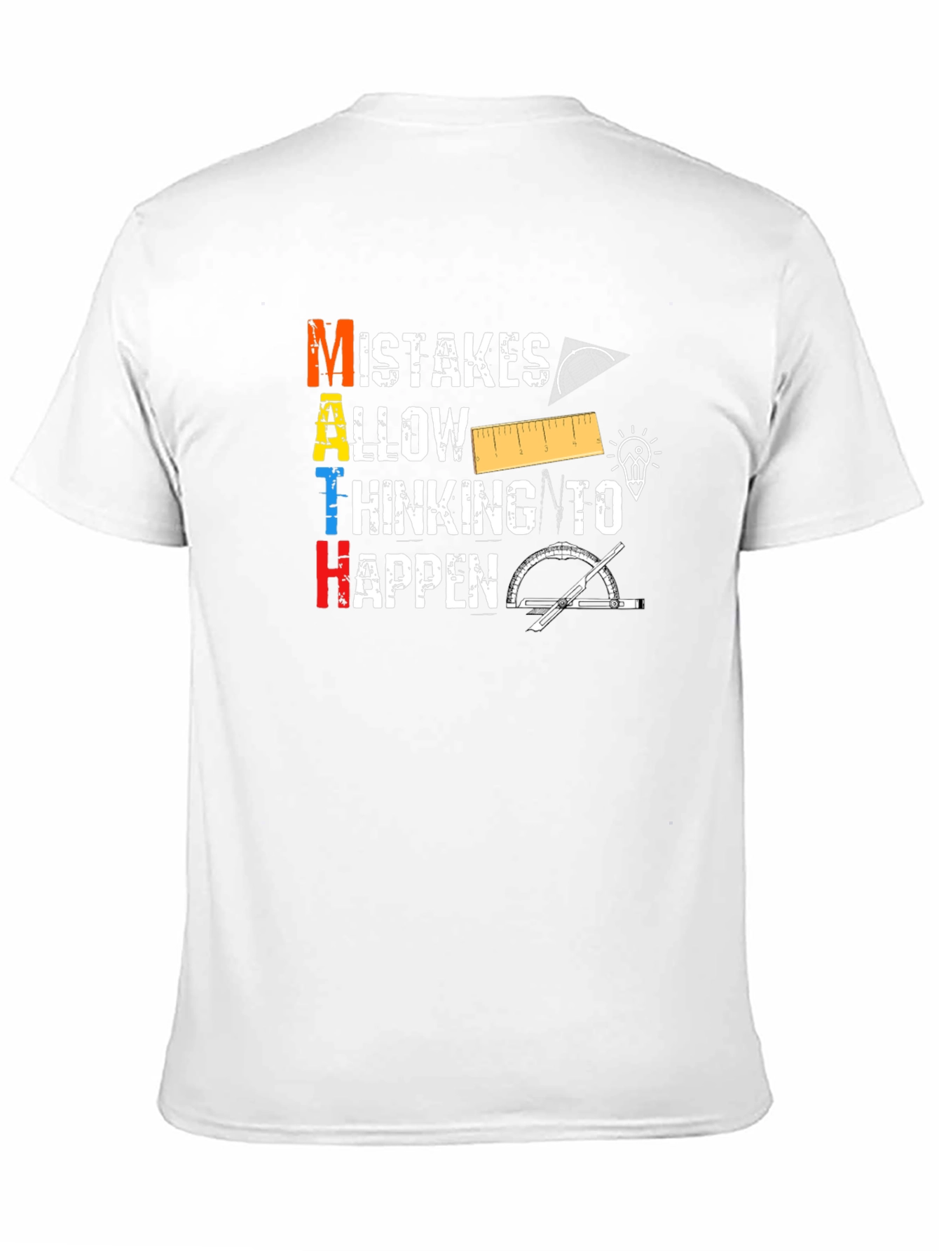 Math Mistakes Thinking Happen Graphic Tee