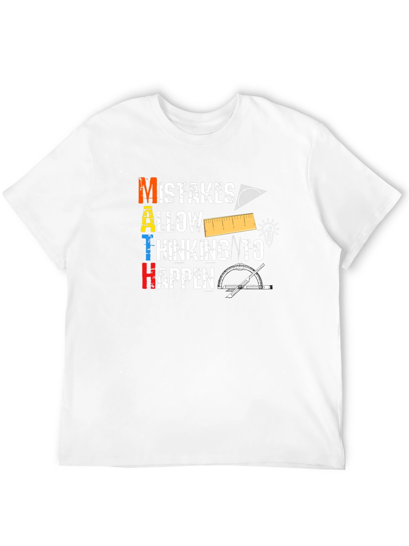 Math Mistakes Thinking Happen Graphic Tee