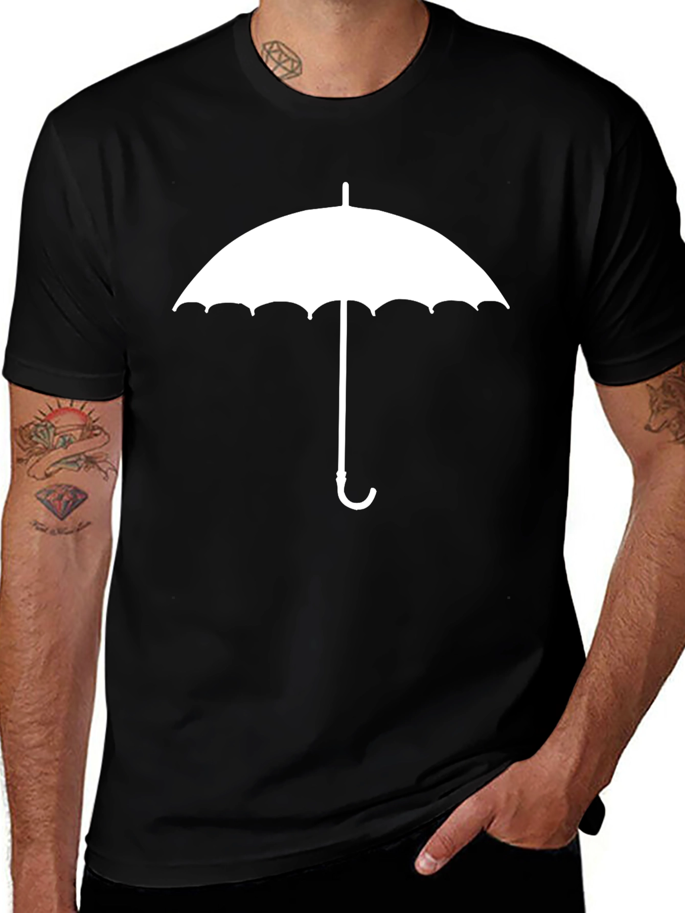 Umbrella Graphic Tee - Classic Design Menswear