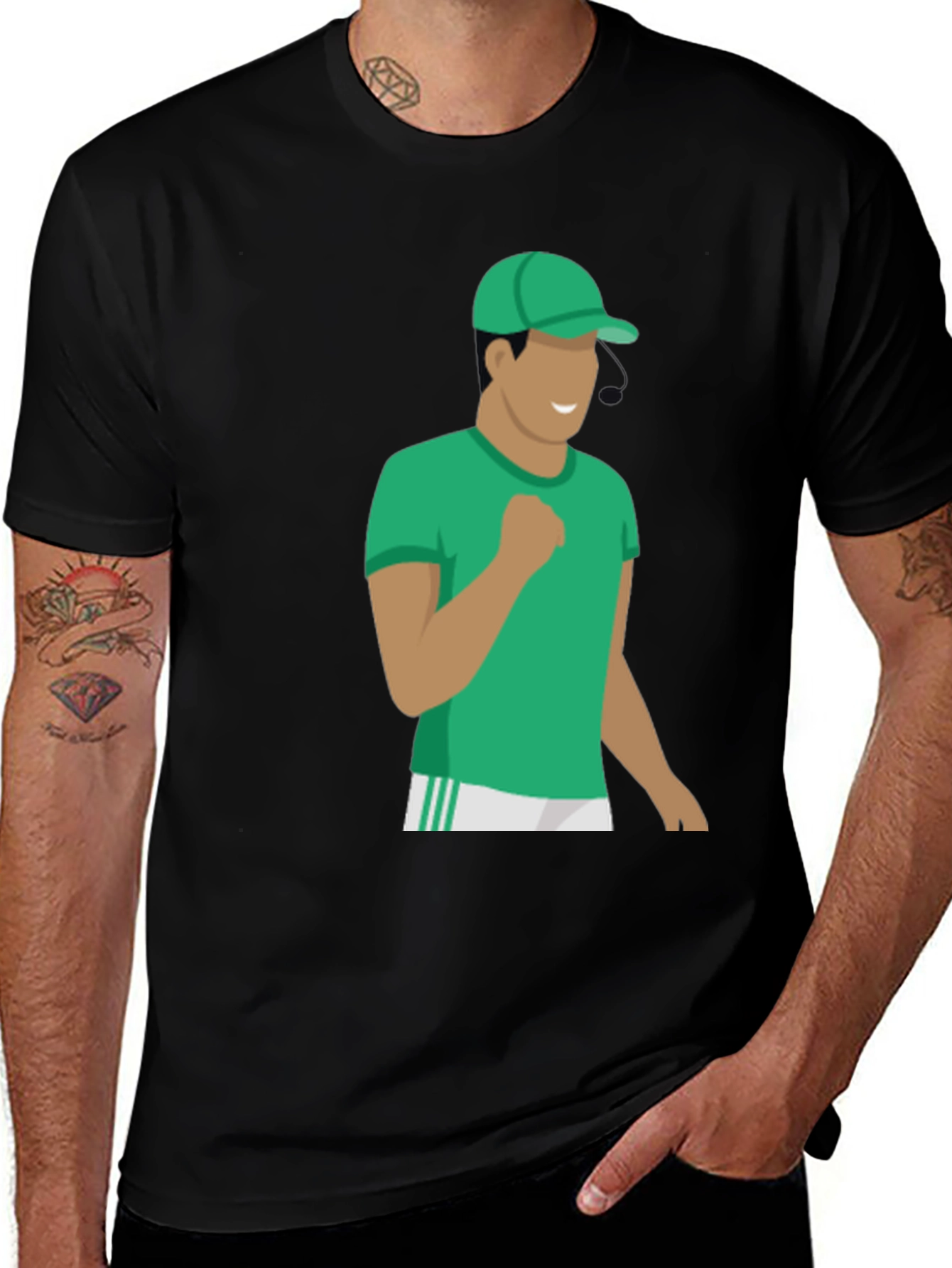 Green Character Graphic Tee - Stylish Casual Wear