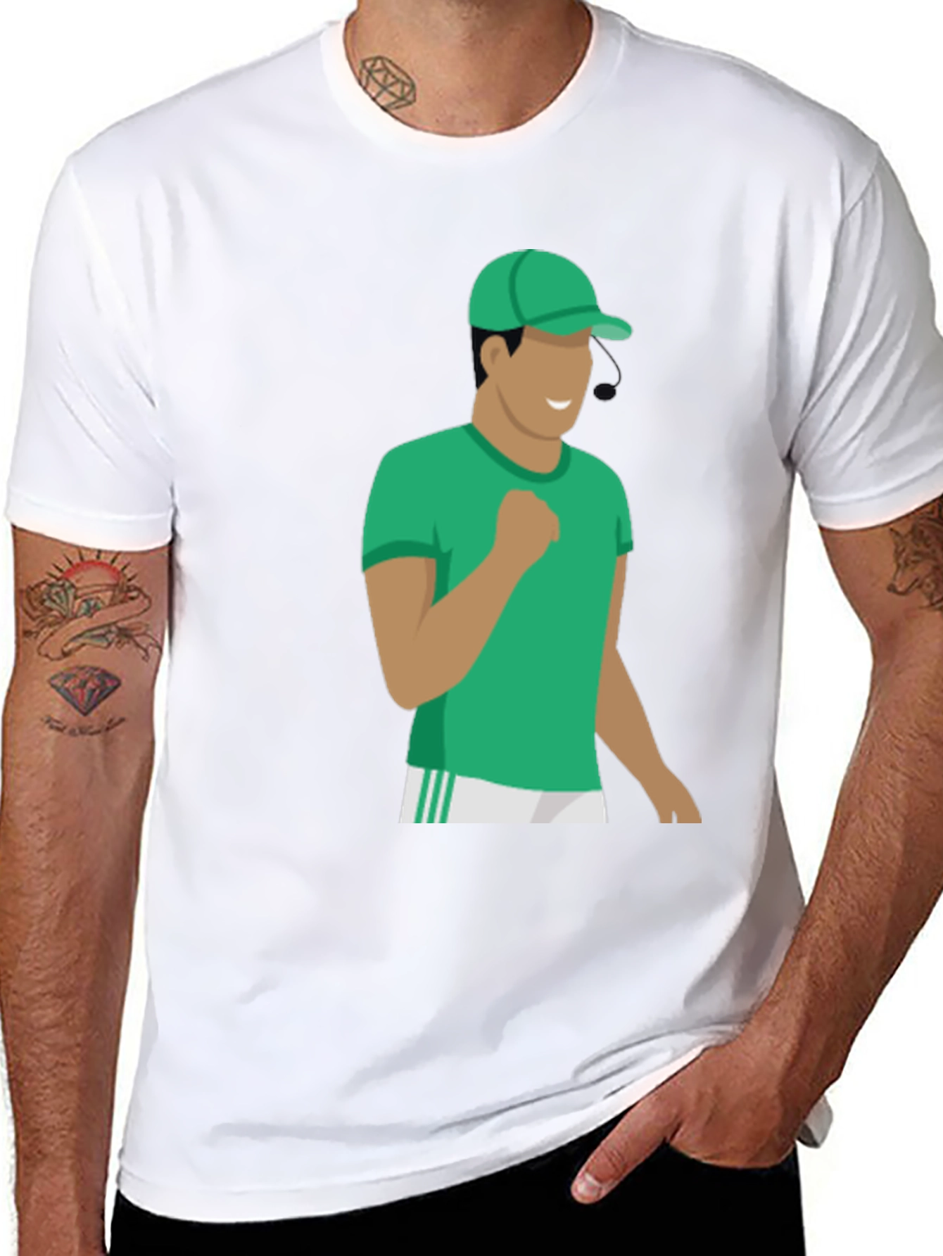 Green Character Graphic Tee - Stylish Casual Wear