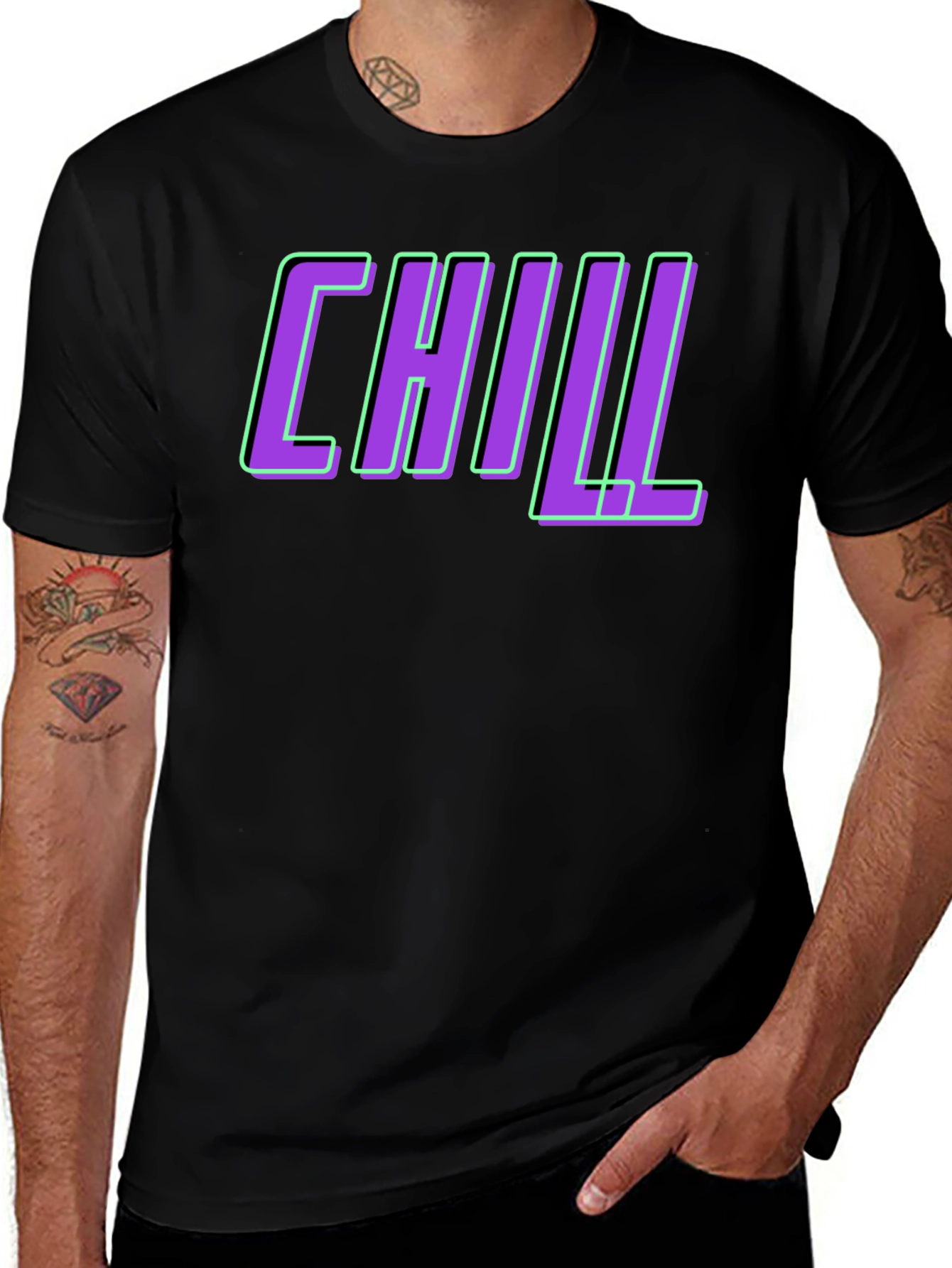 Chill Graphic Tee - Trendy Relaxed Fit