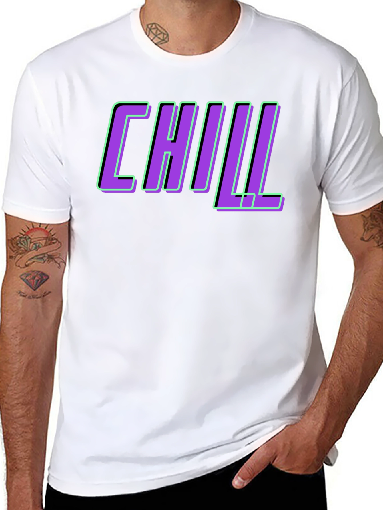 Chill Graphic Tee - Trendy Relaxed Fit
