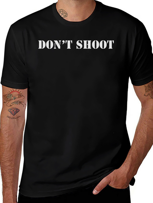 Dont Shoot Graphic Tee - Mens Black T-Shirt