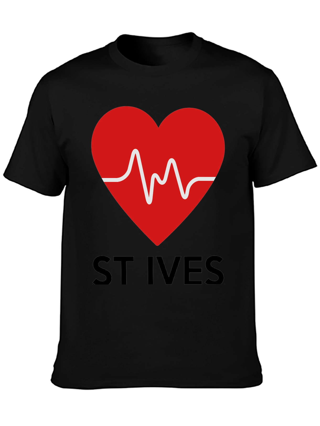 St Ives Heartbeat Graphic Tee - Black