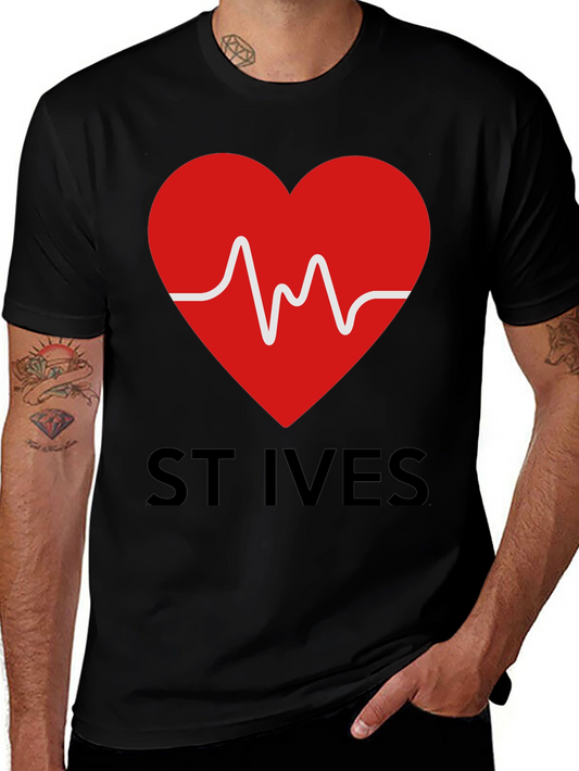 St Ives Heartbeat Graphic Tee - Black