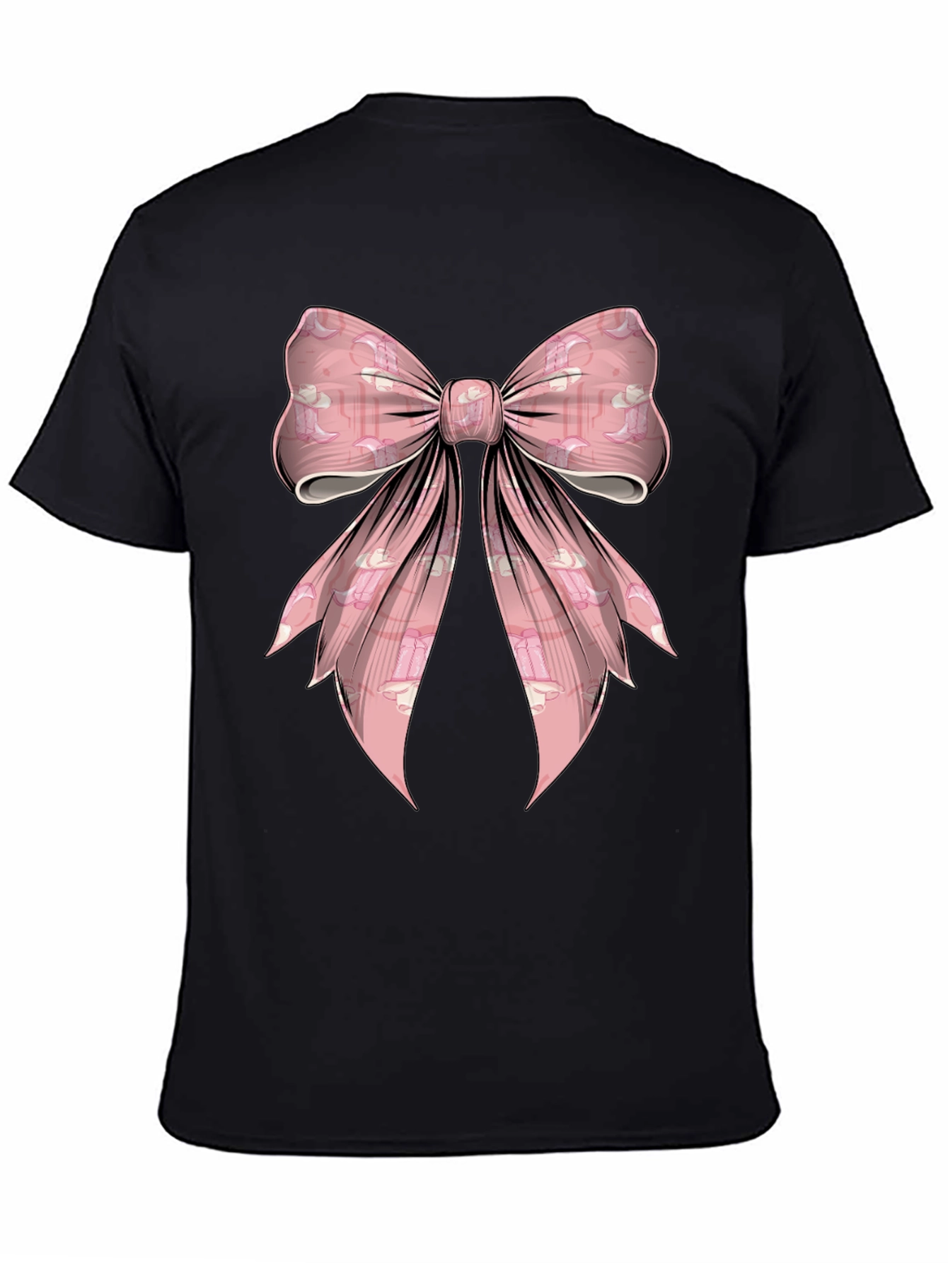 Pink Bow Graphic Tee - Fun & Stylish