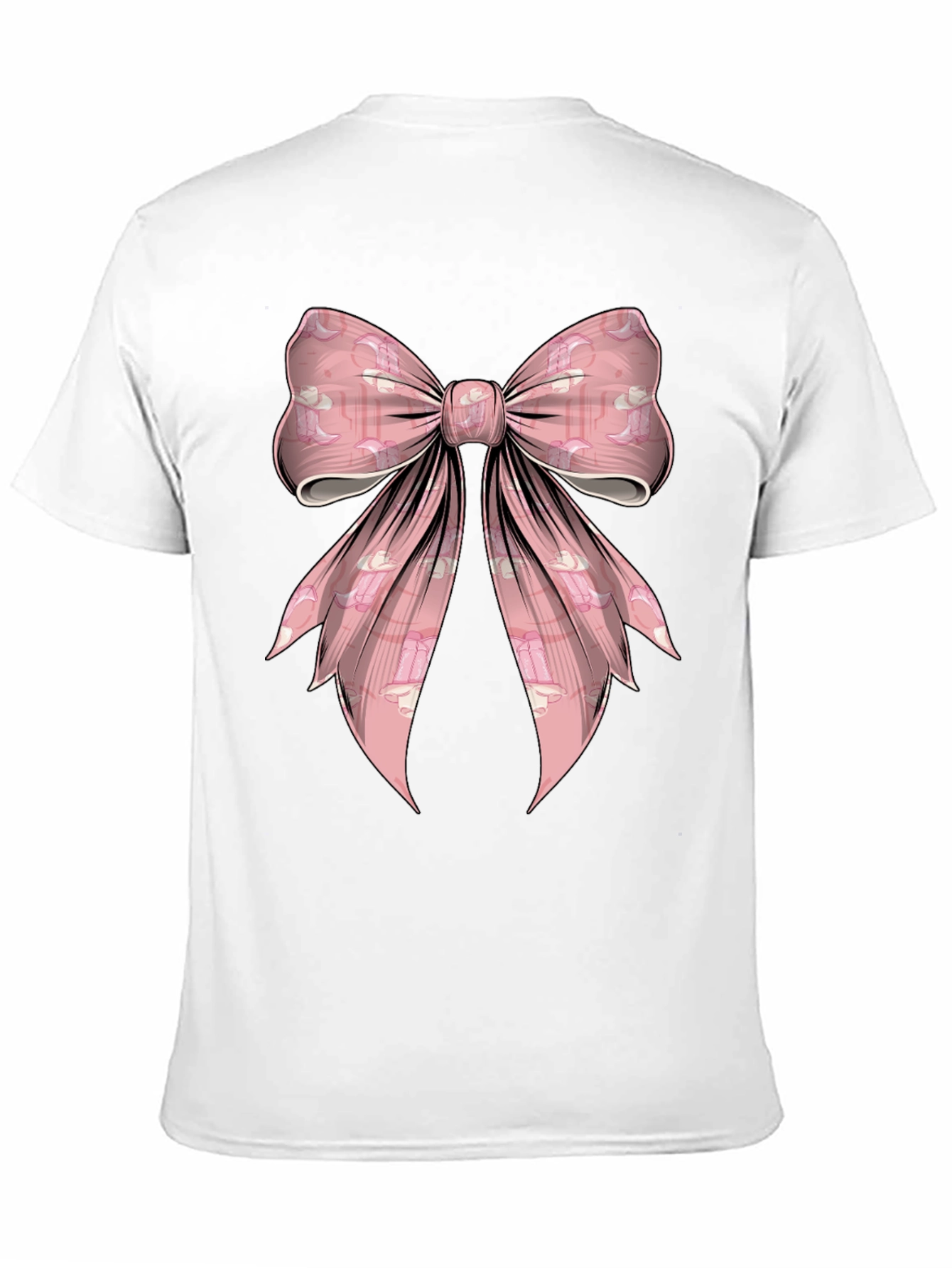 Pink Bow Graphic Tee - Fun & Stylish