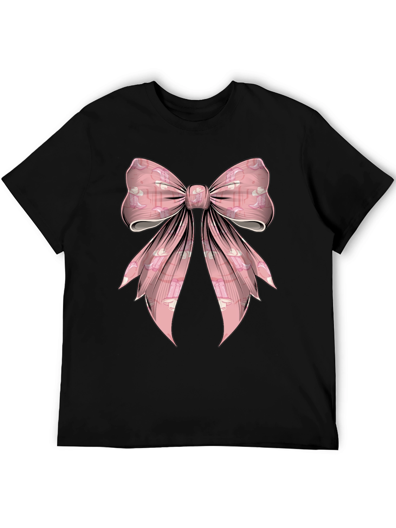 Pink Bow Graphic Tee - Fun & Stylish