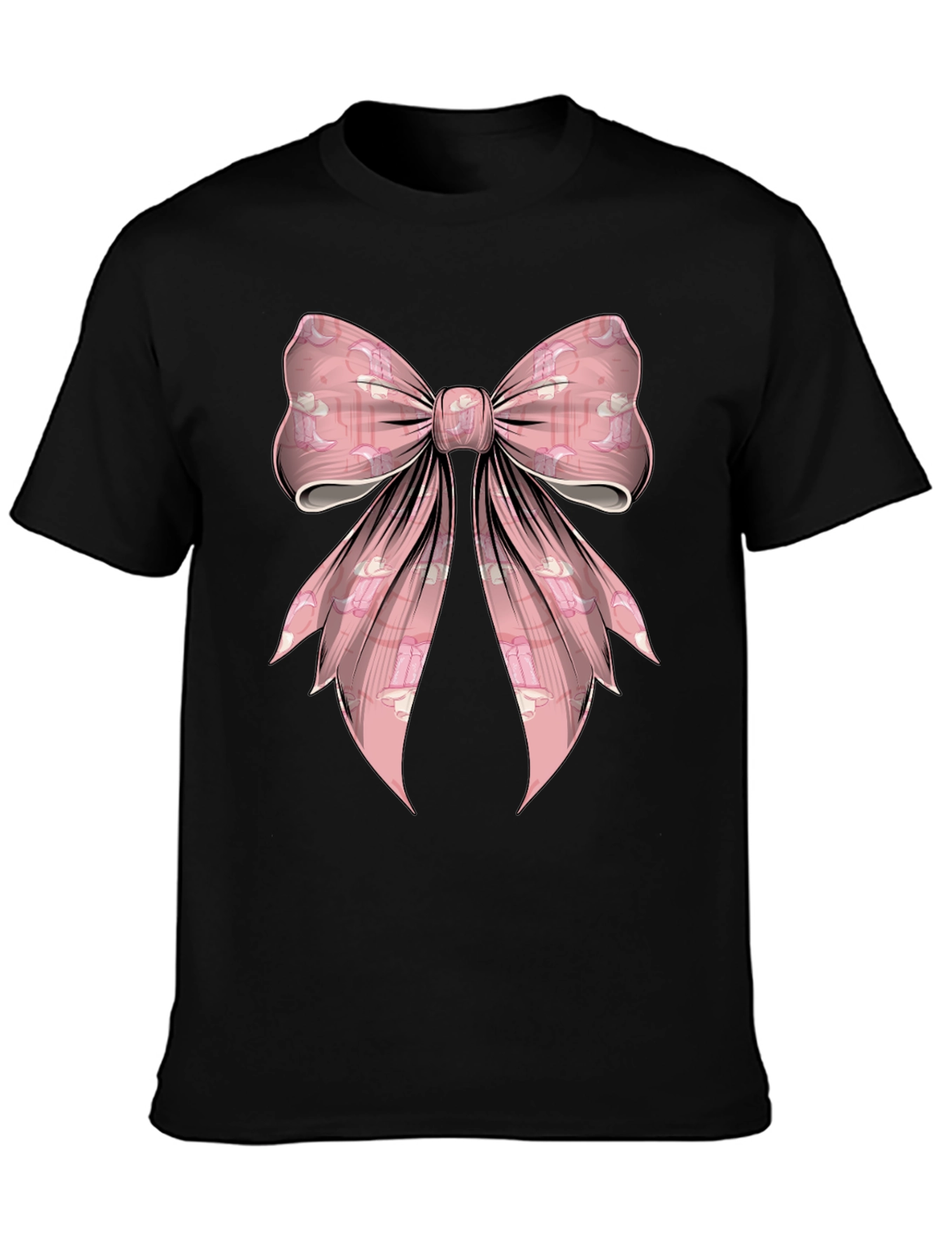 Pink Bow Graphic Tee - Fun & Stylish