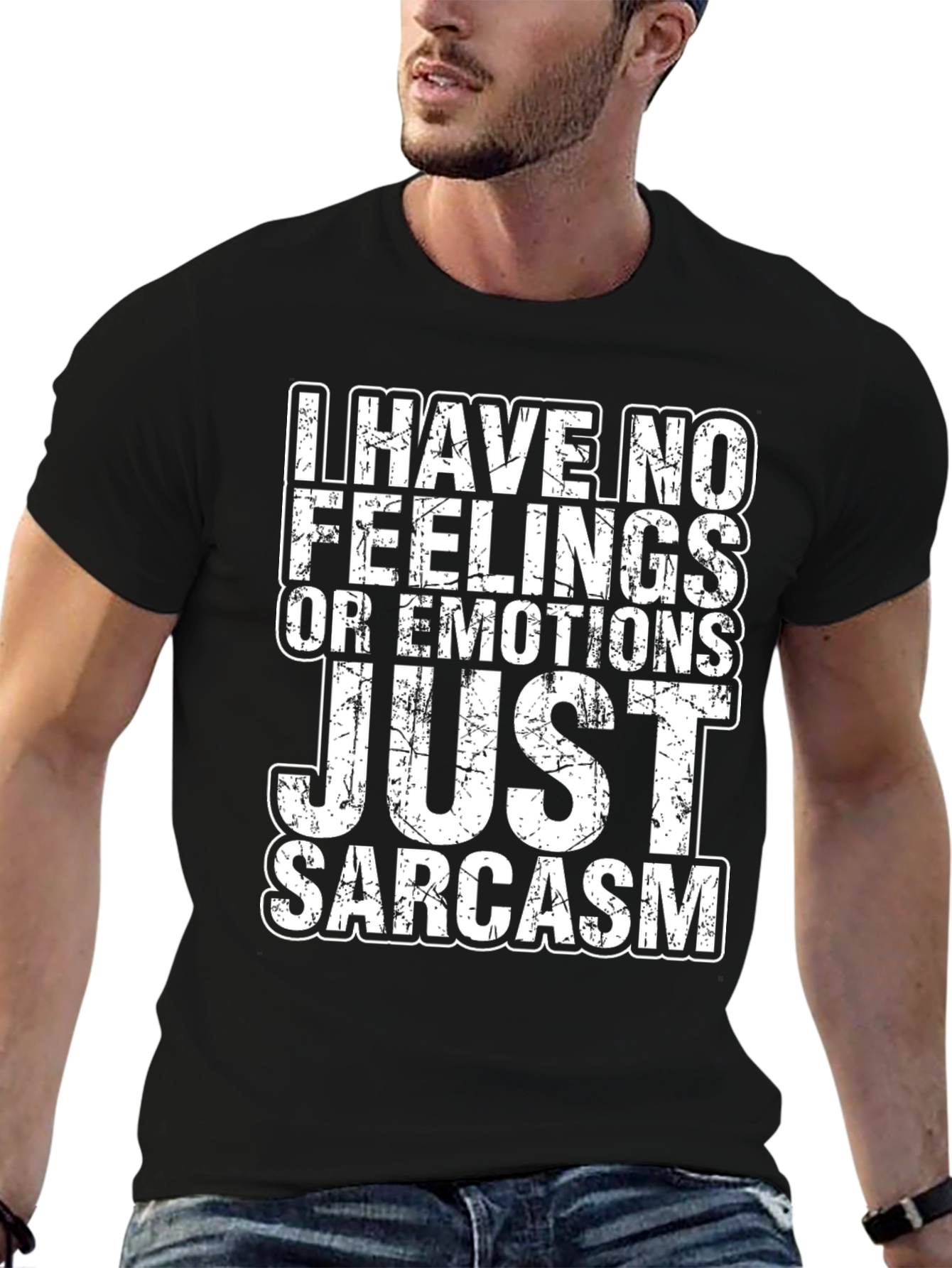 Sarcastic Humor Graphic T-Shirt - No Feelings