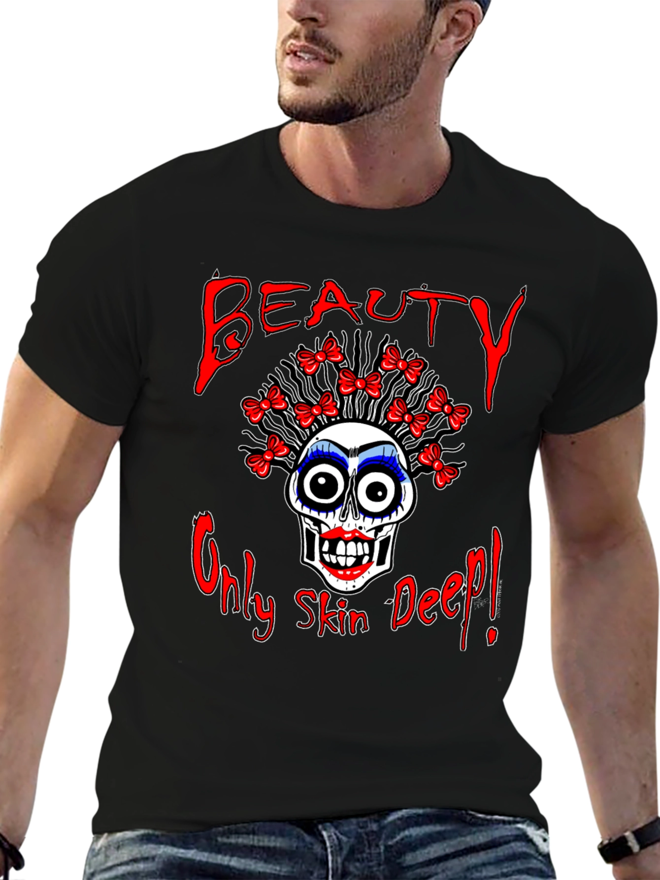 Beauty Skull Graphic Tee