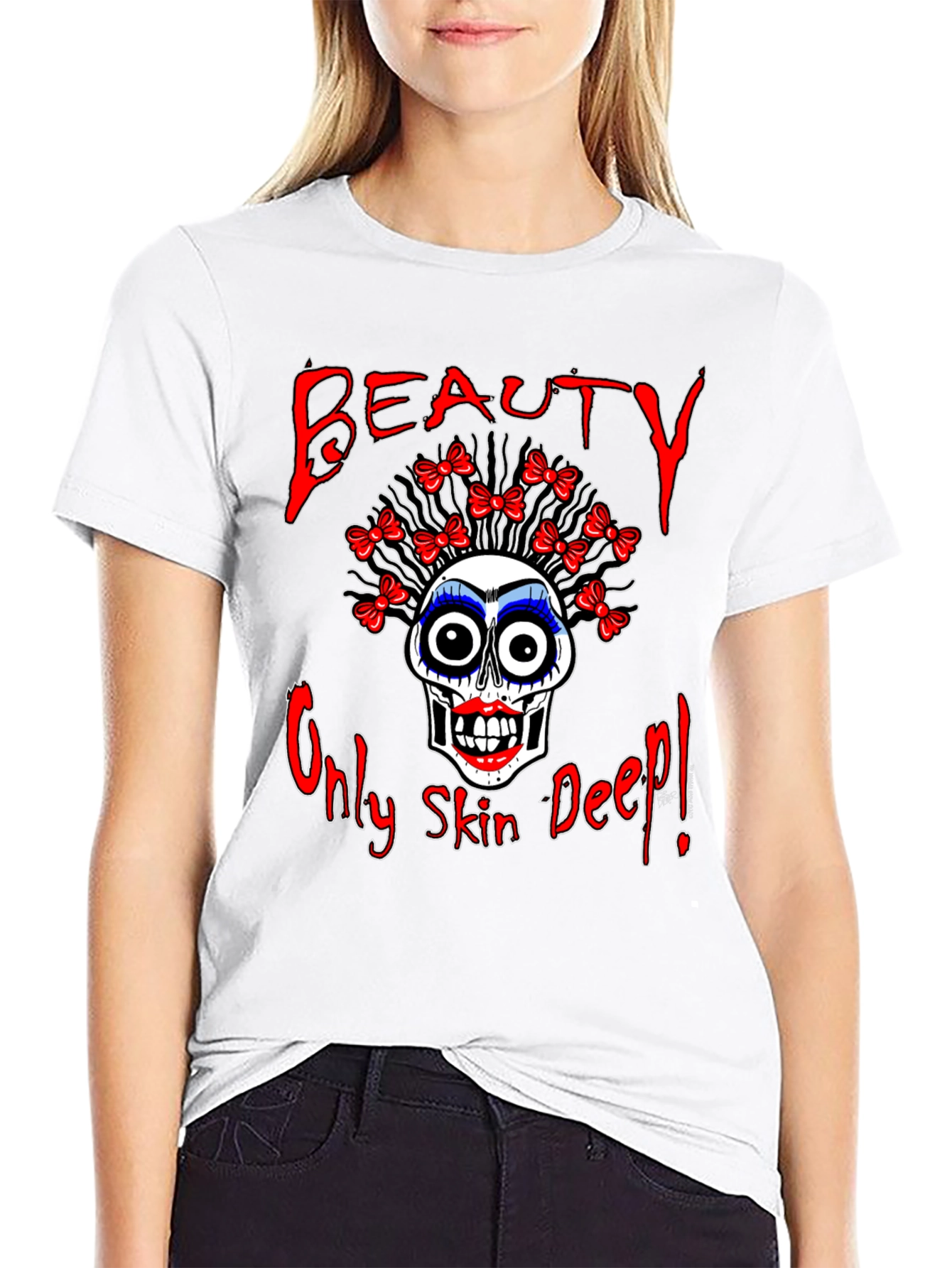 Beauty Skull Graphic Tee