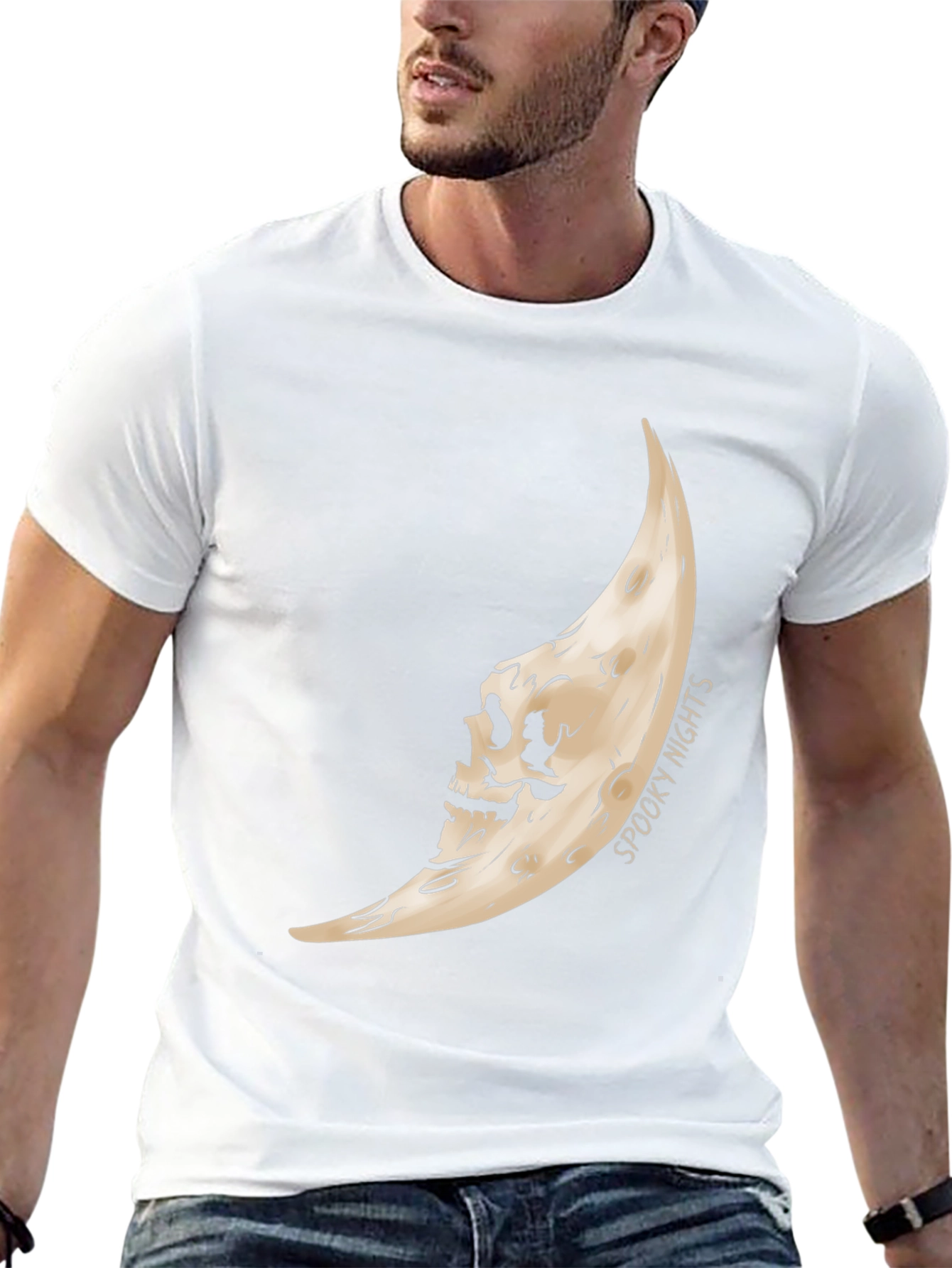 Spooky Nights Moon Graphic Tee