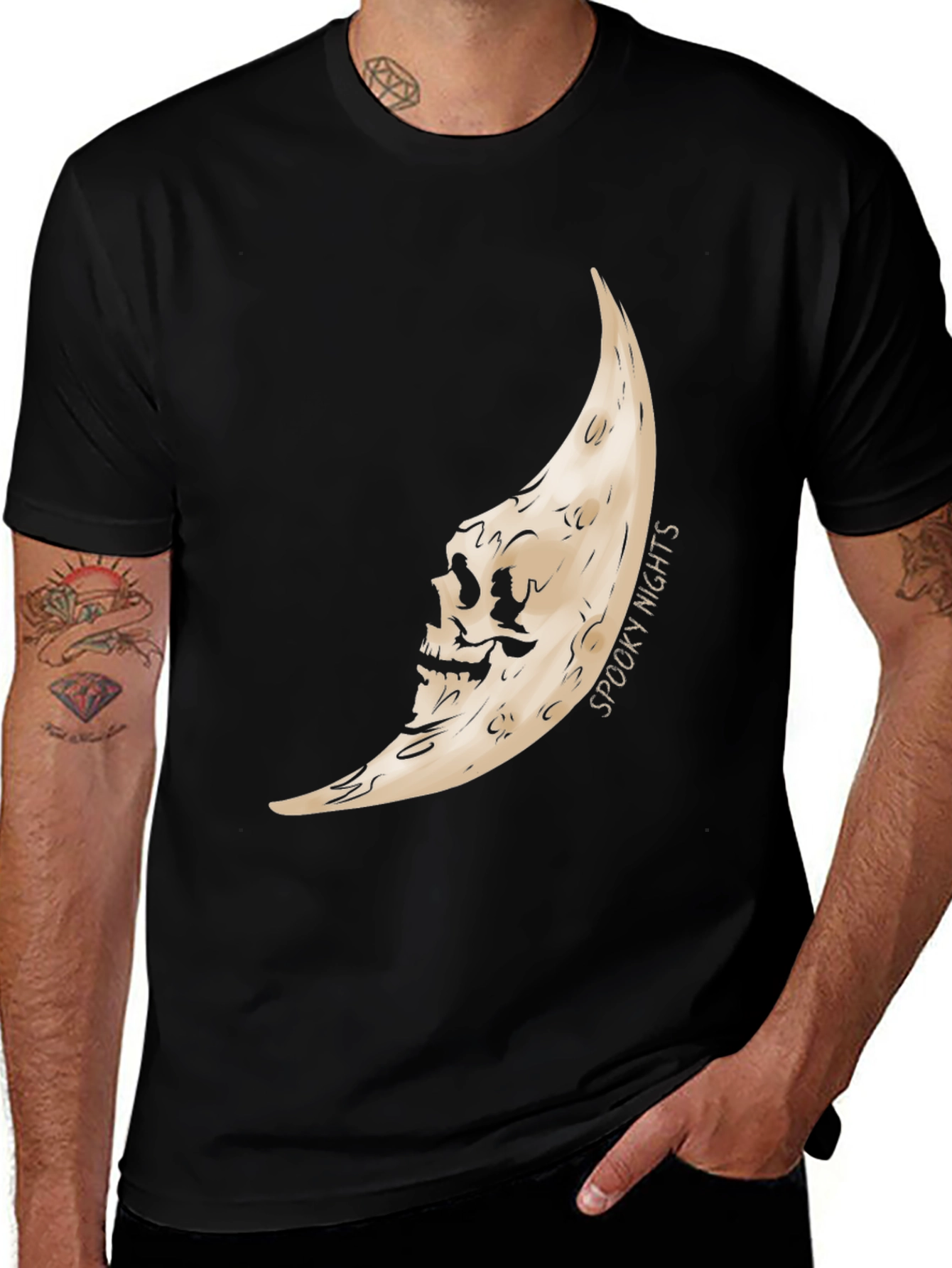 Spooky Nights Moon Graphic Tee