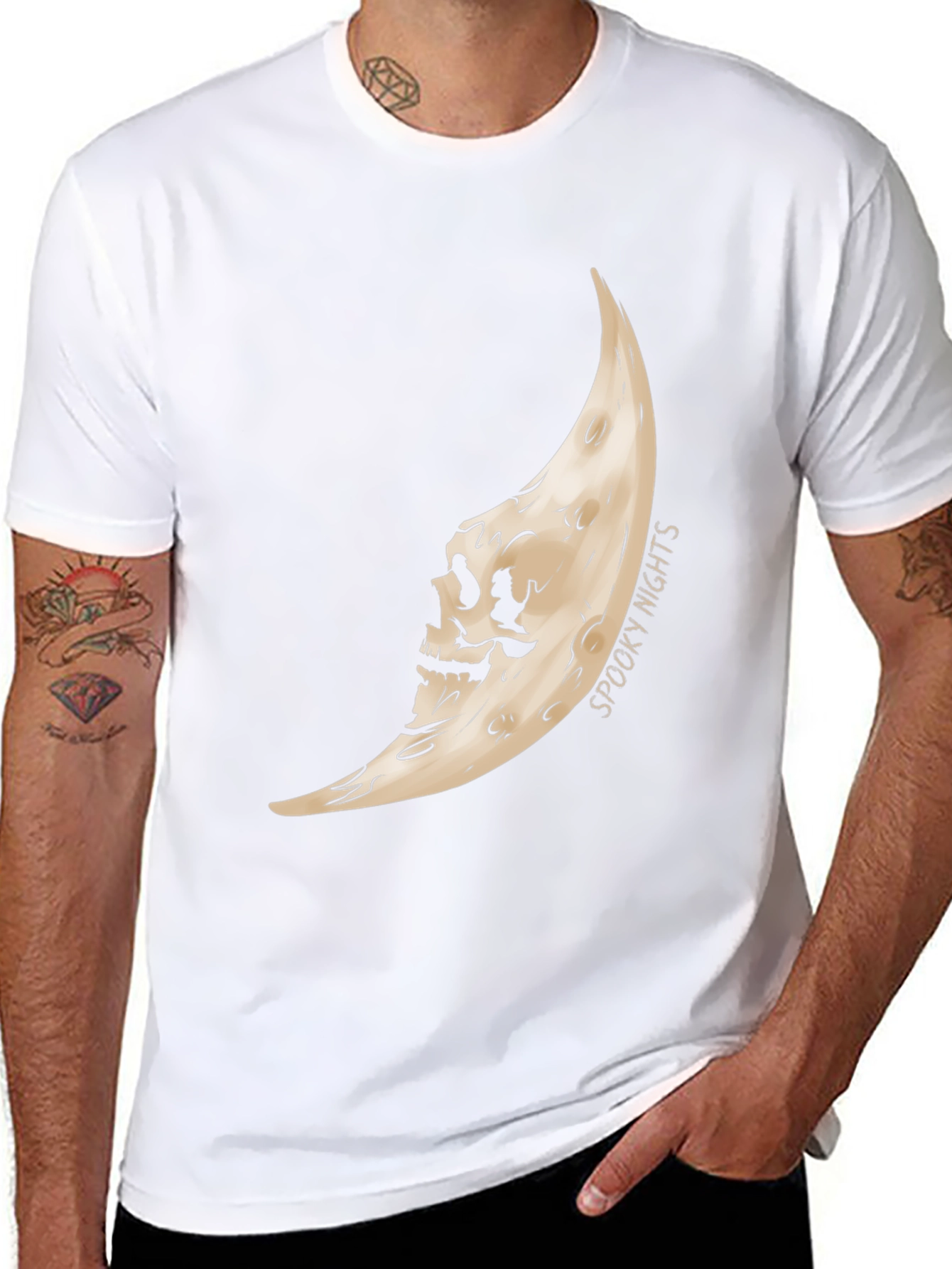 Spooky Nights Moon Graphic Tee