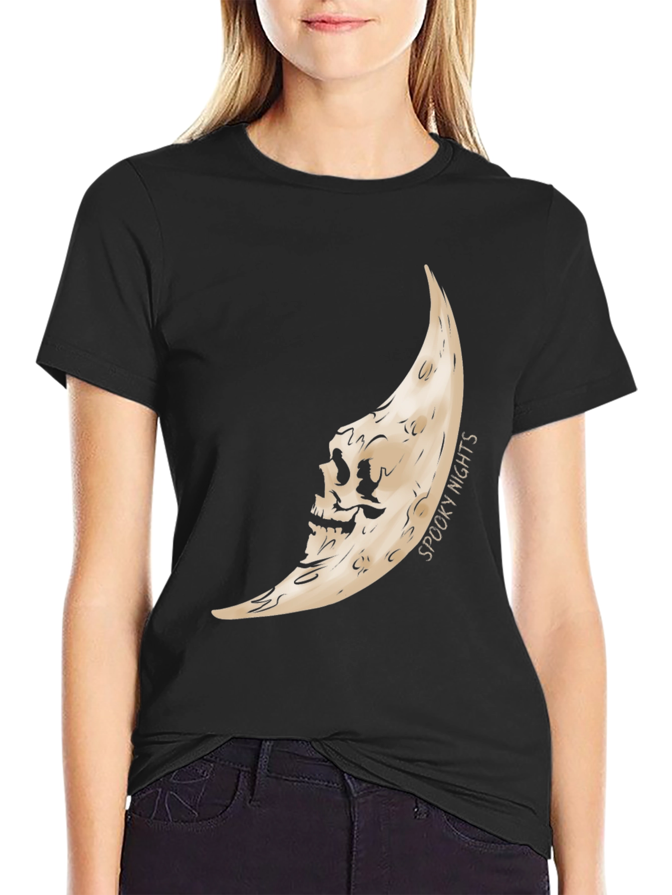 Spooky Nights Moon Graphic Tee