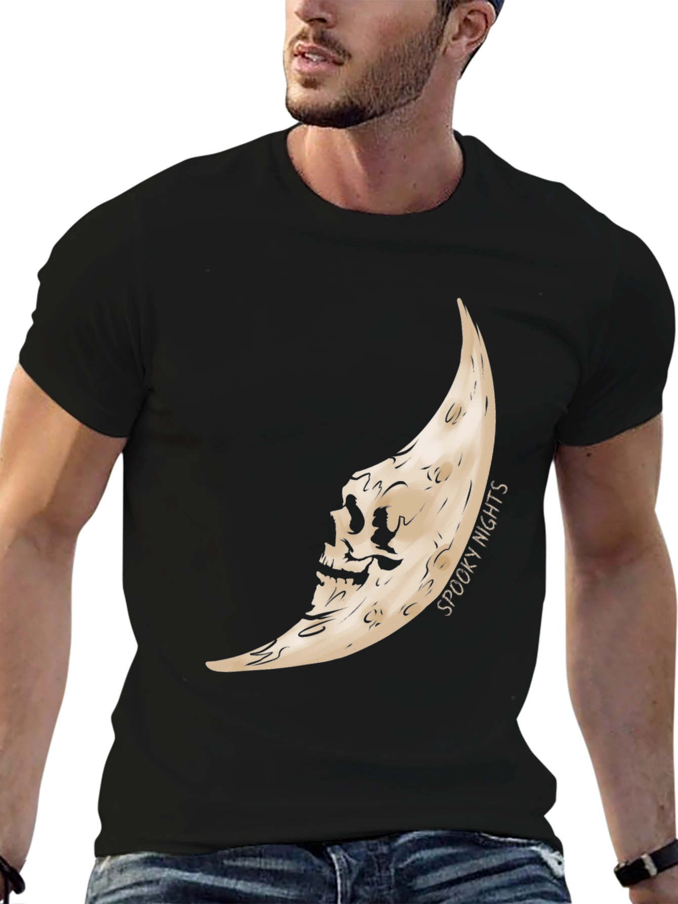 Spooky Nights Moon Graphic Tee