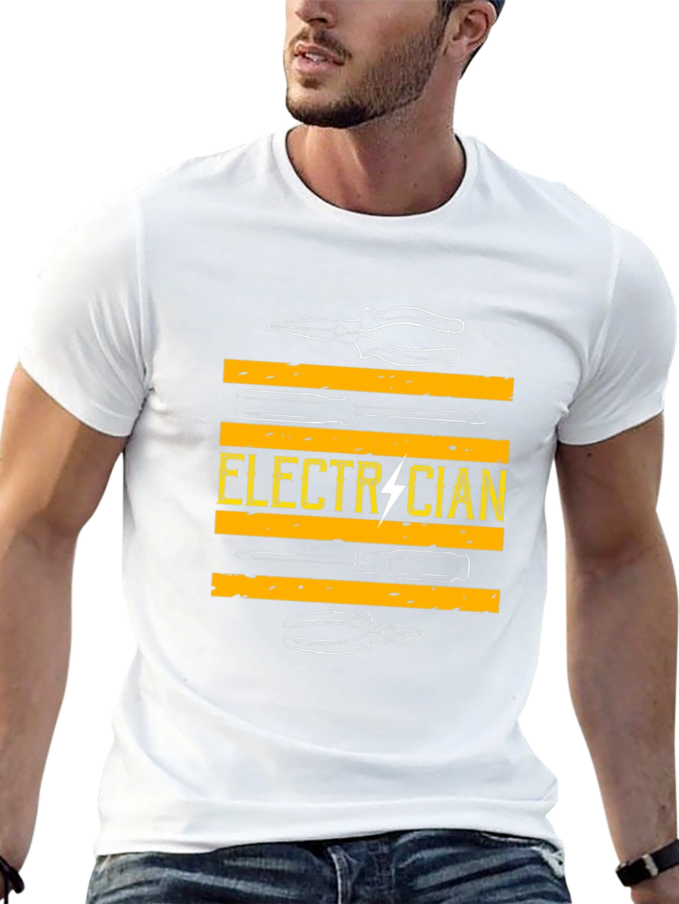 Electrician Graphic T-Shirt - Tool Design