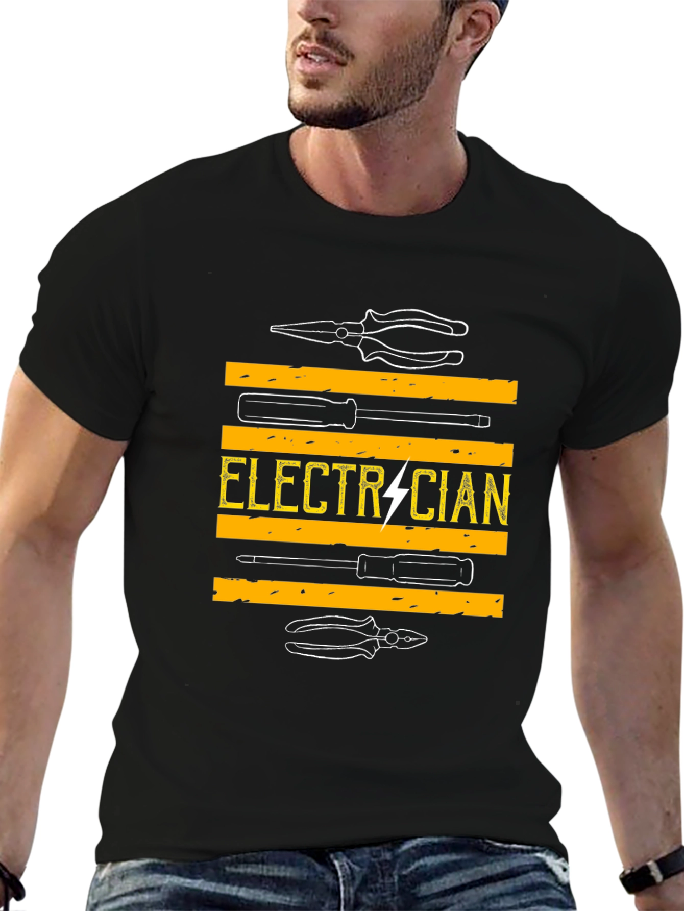 Electrician Graphic T-Shirt - Tool Design