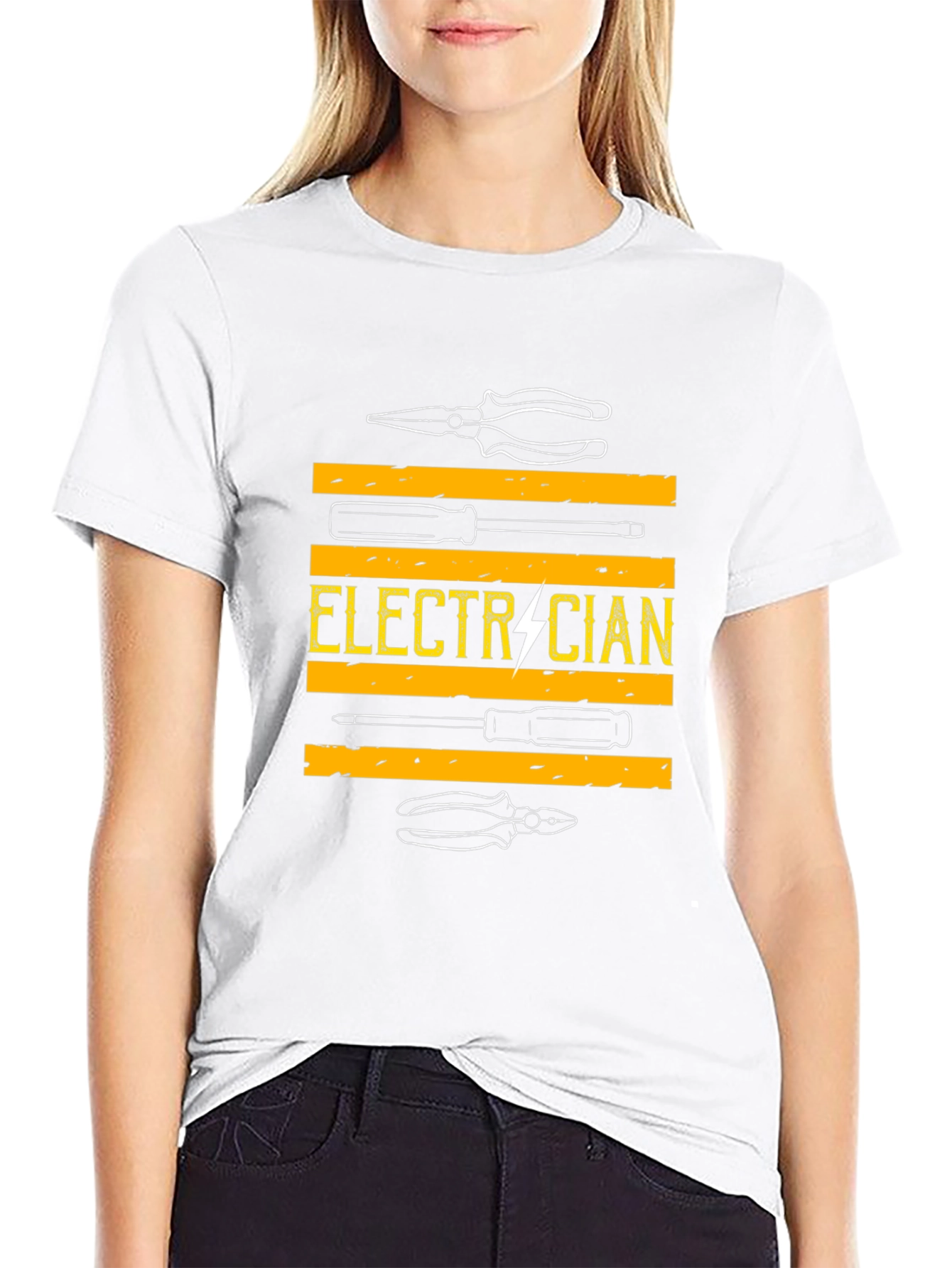 Electrician Graphic T-Shirt - Tool Design