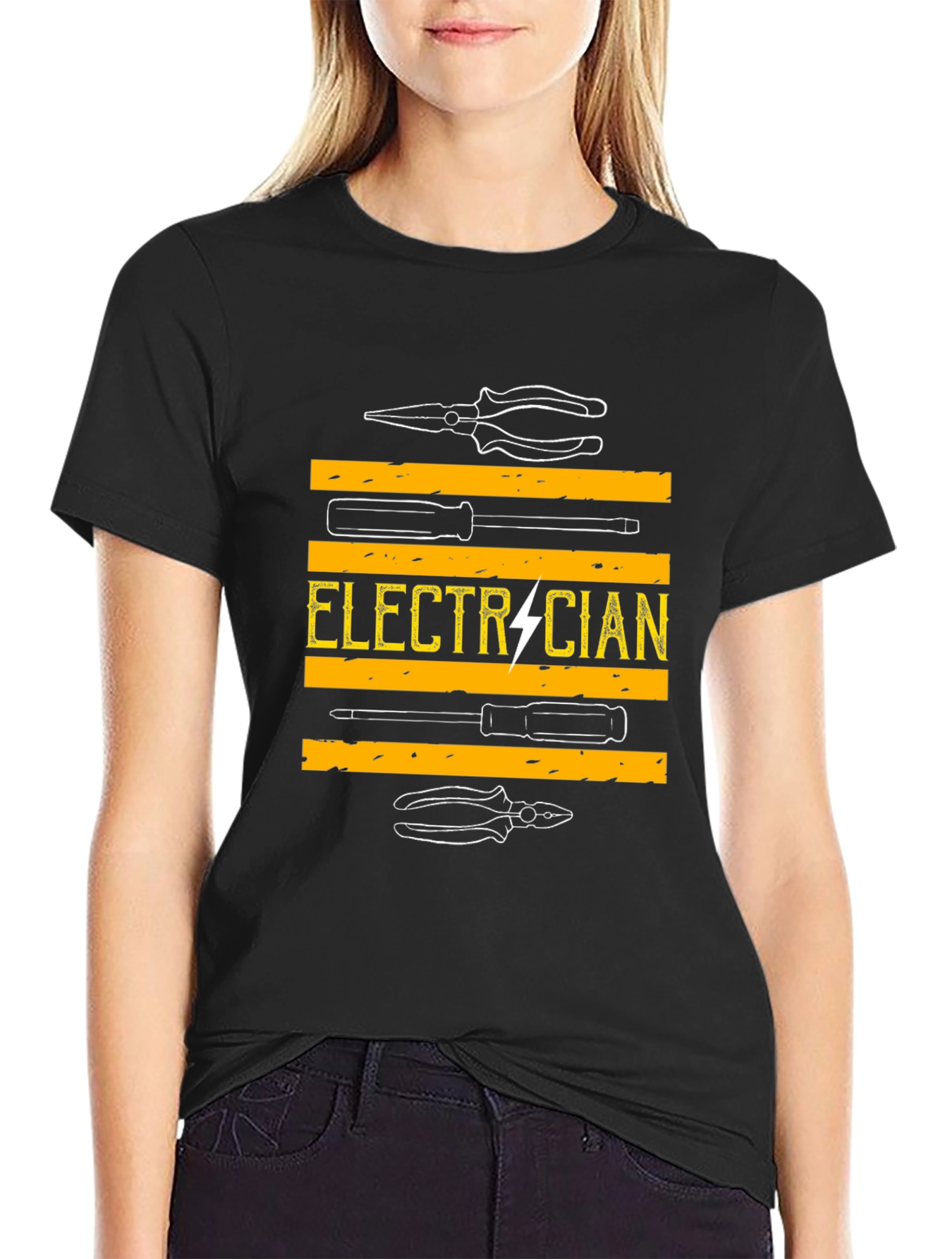 Electrician Graphic T-Shirt - Tool Design