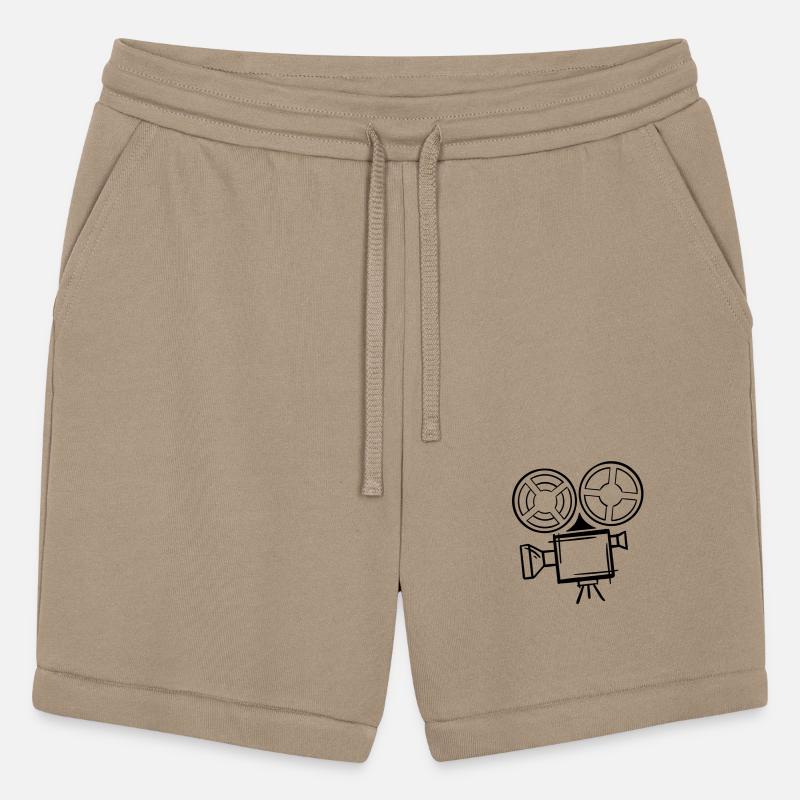 Old film camera drawing, template. Cameraman.