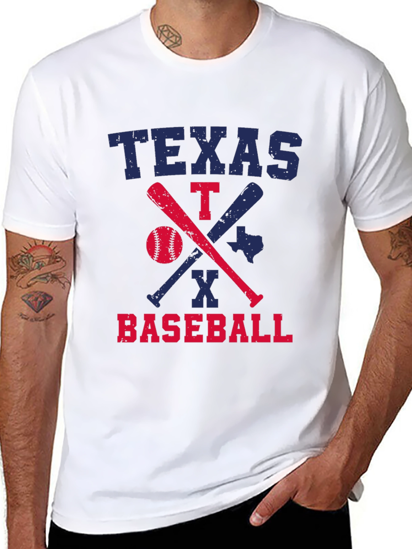 Texas Baseball Graphic T-Shirt