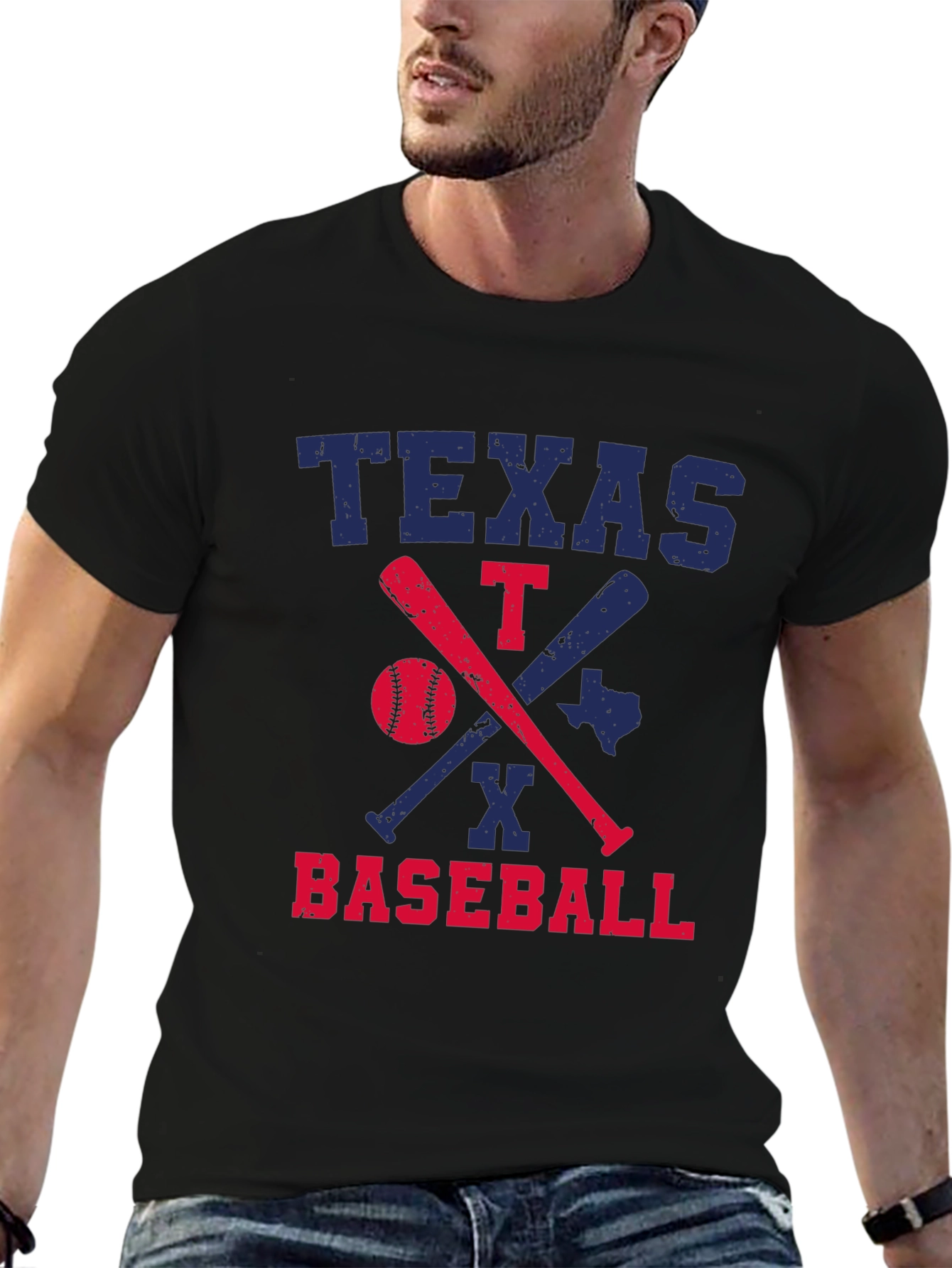 Texas Baseball Graphic T-Shirt