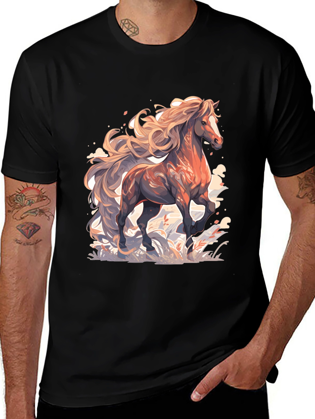 Majestic Horse Graphic Tee