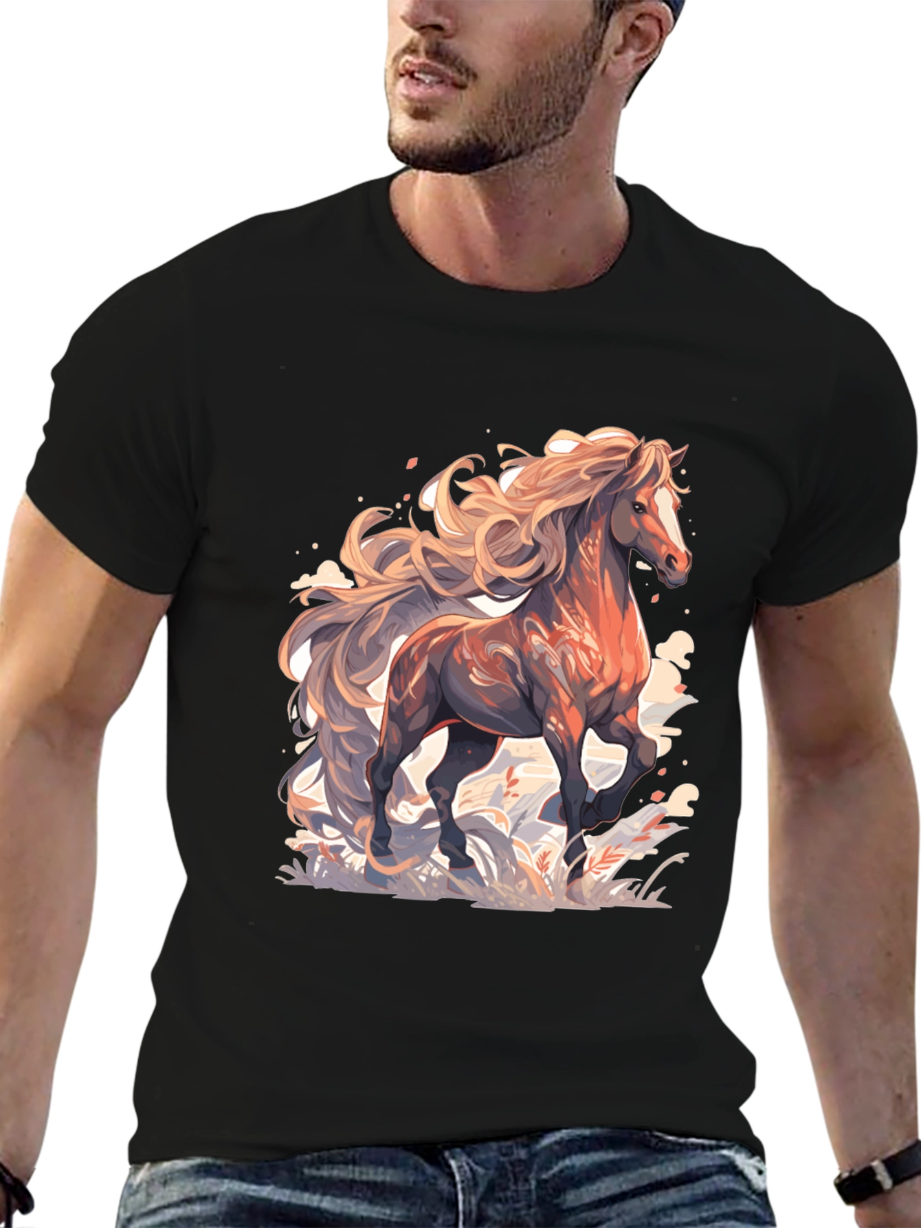 Majestic Horse Graphic Tee