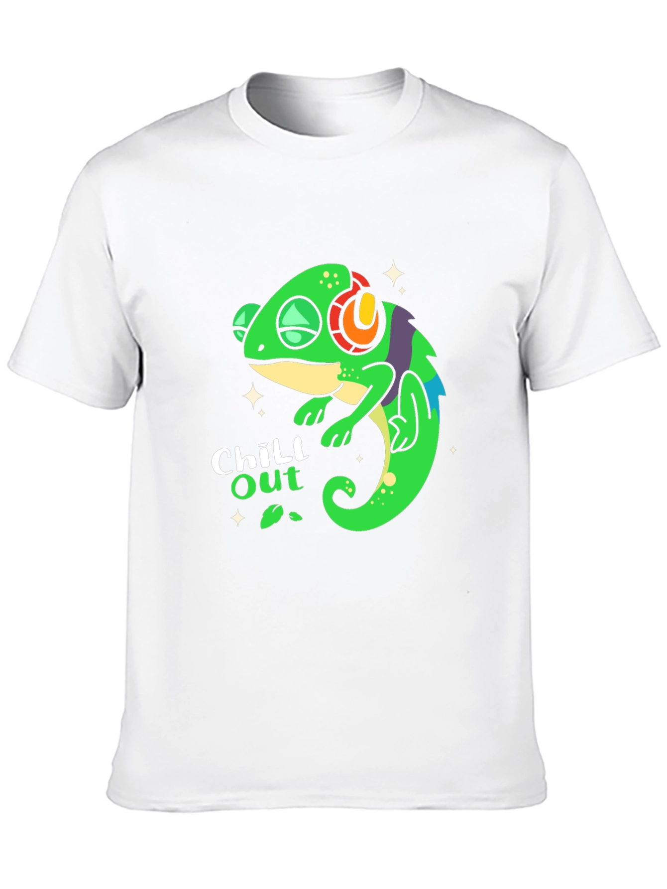 Chill Out Chameleon T-Shirt - Black