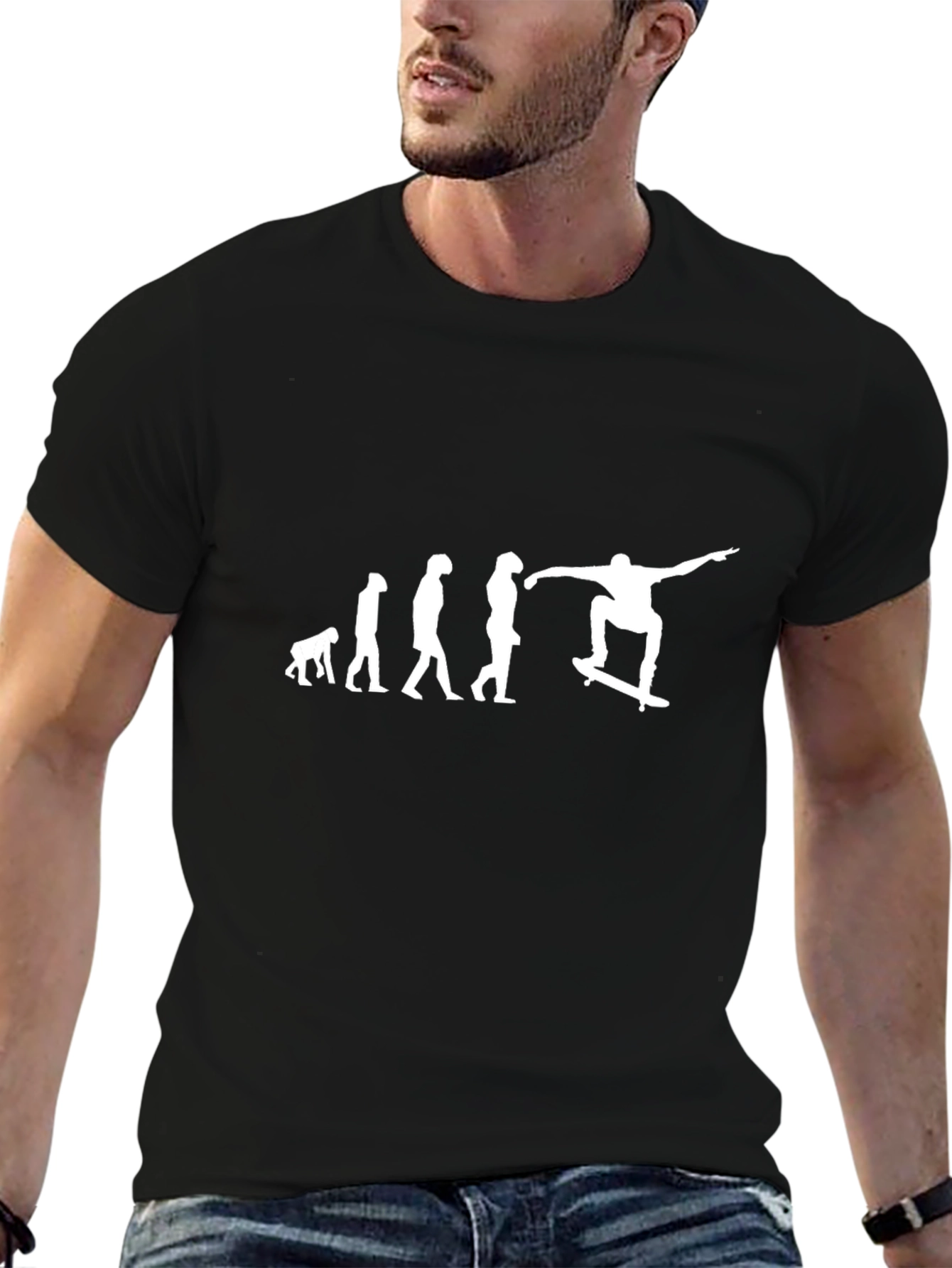 Evolution of Skateboarding Graphic T-Shirt