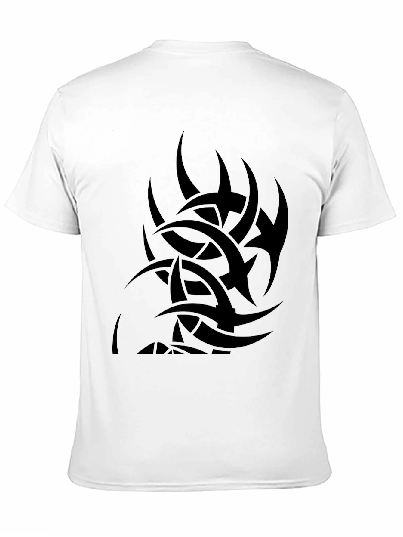 Mens Black Tribal Tattoo Graphic T-Shirt