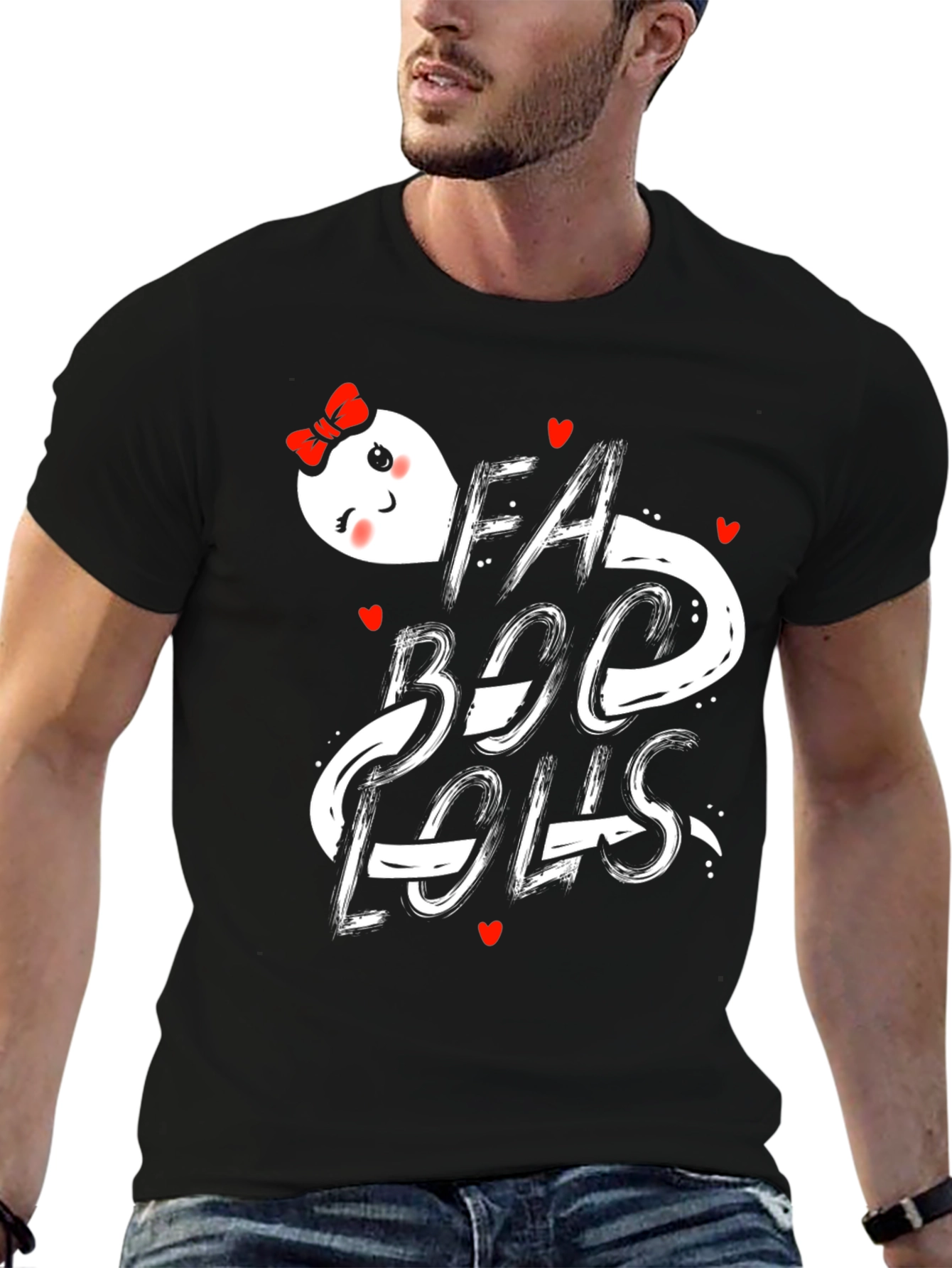 Fabulous Ghost Graphic T-Shirt - Halloween