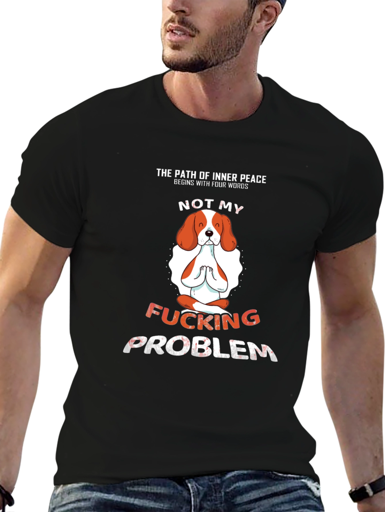 Inner Peace Funny Dog T-Shirt