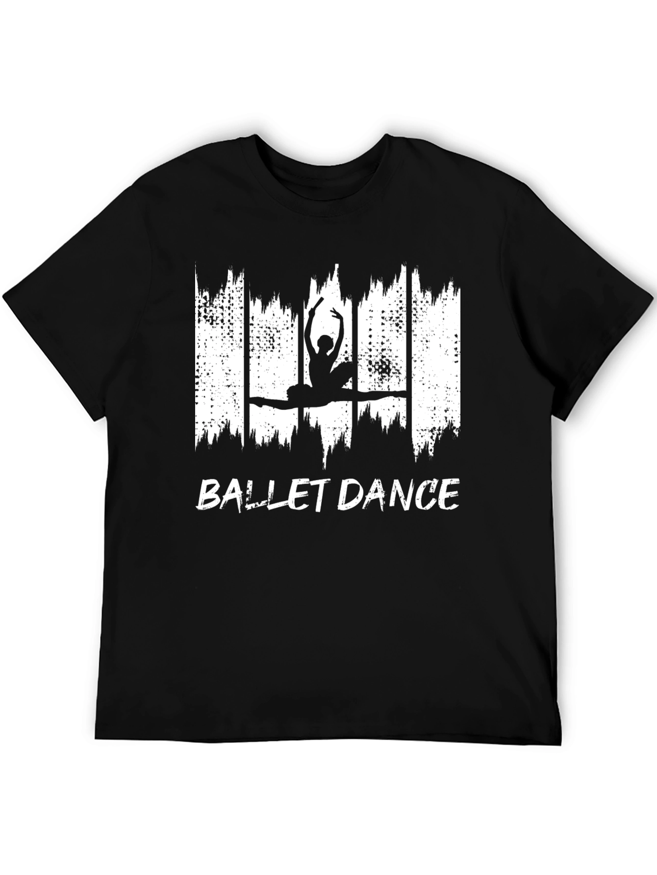 Ballet Dance Graphic T-Shirt - Black